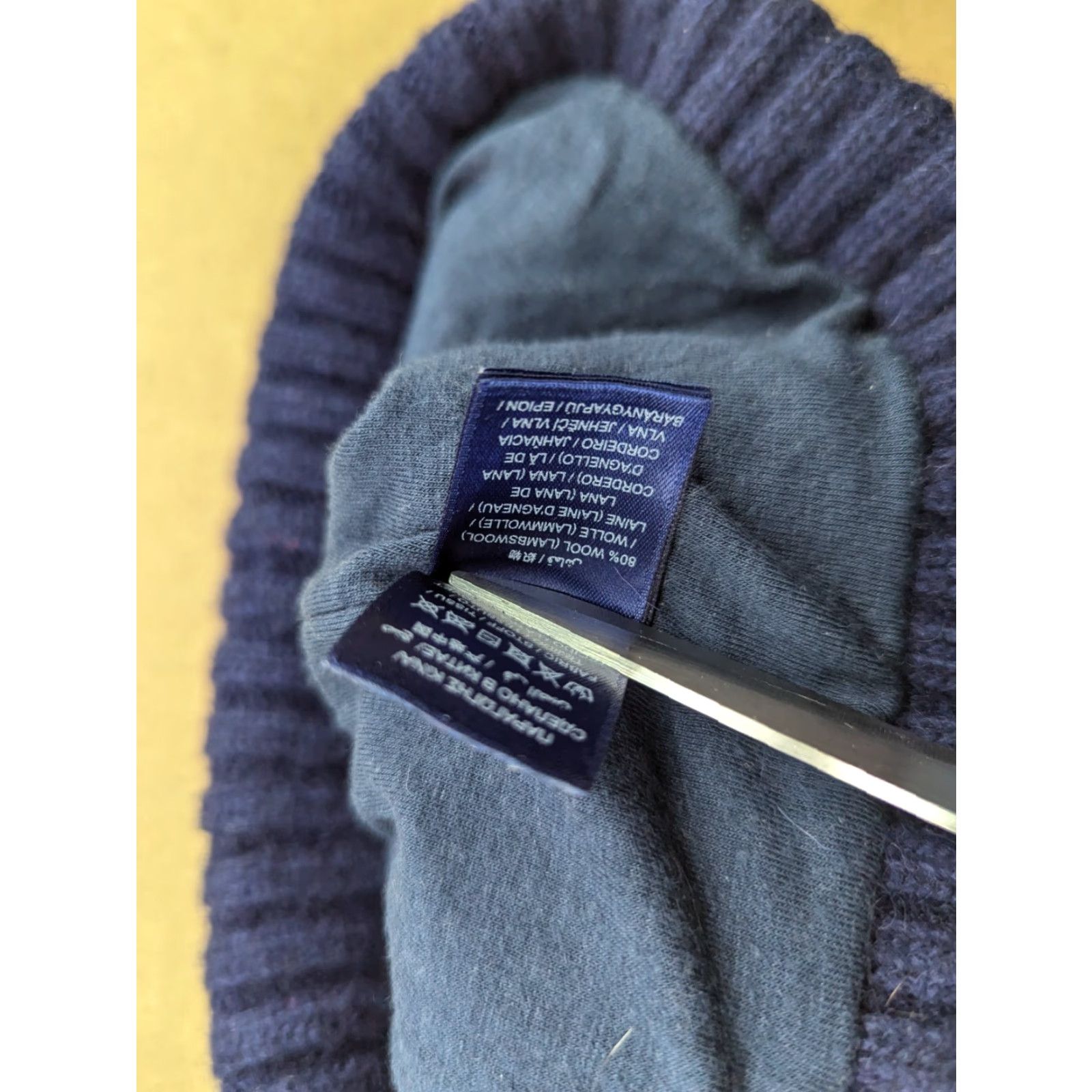 Gant GANT Beanie Hat Wool Blue Size M Insulated Knit Unisex Adults Size ONE SIZE - 6 Thumbnail