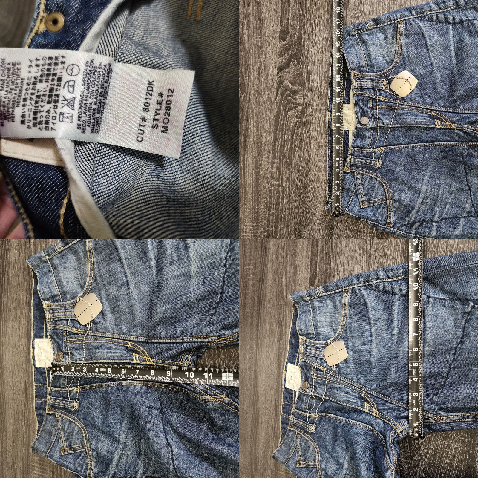 Denime VINTAGE Taverniti SO Jeans Straight Jeans Mens 32x35 Blue Whisker Denim Rare James 19" | Mens Size US 32 / EU 48 - 8 Thumbnail
