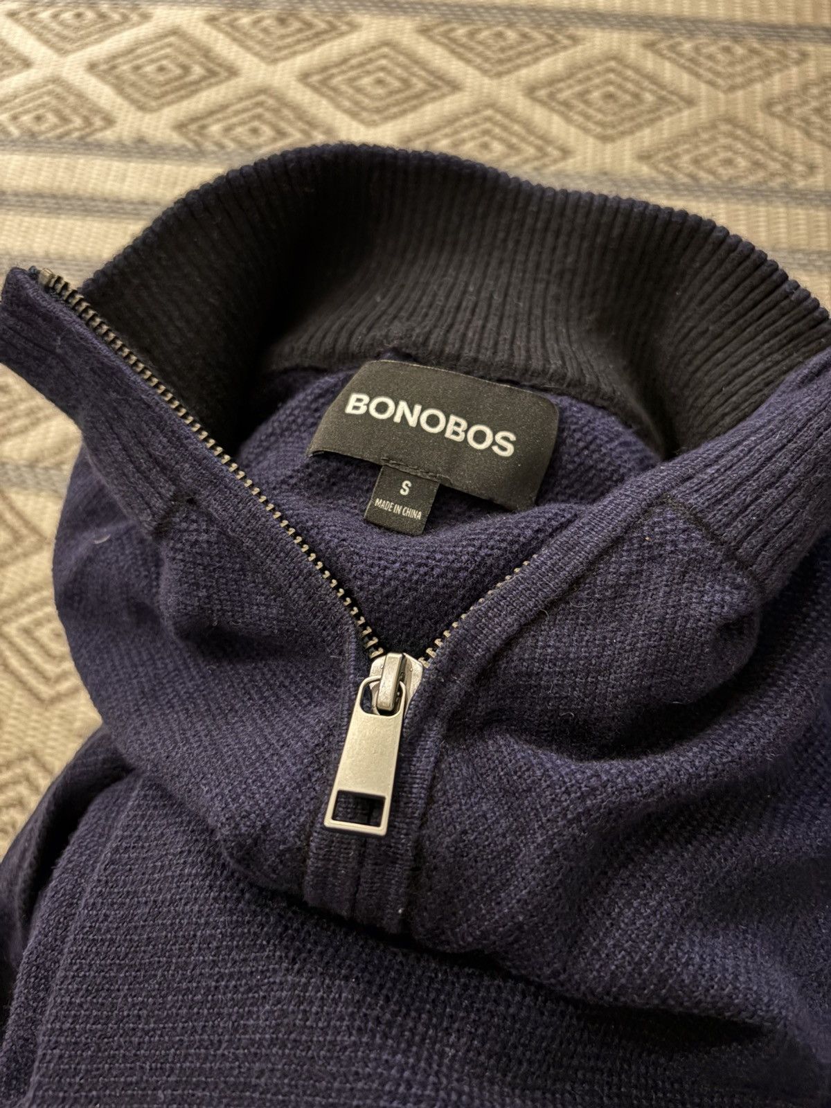 Bonobos Bonobos Quarter Zip Navy Blue Size US S / EU 44-46 / 1 - 3 Thumbnail