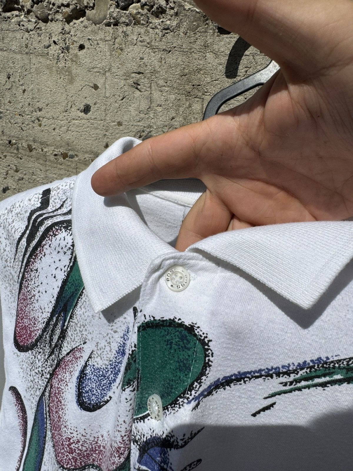 Hugo Boss Vintage 90s Hugo Boss Abstract Polo Tee Size US XL / EU 56 / 4 - 7 Thumbnail