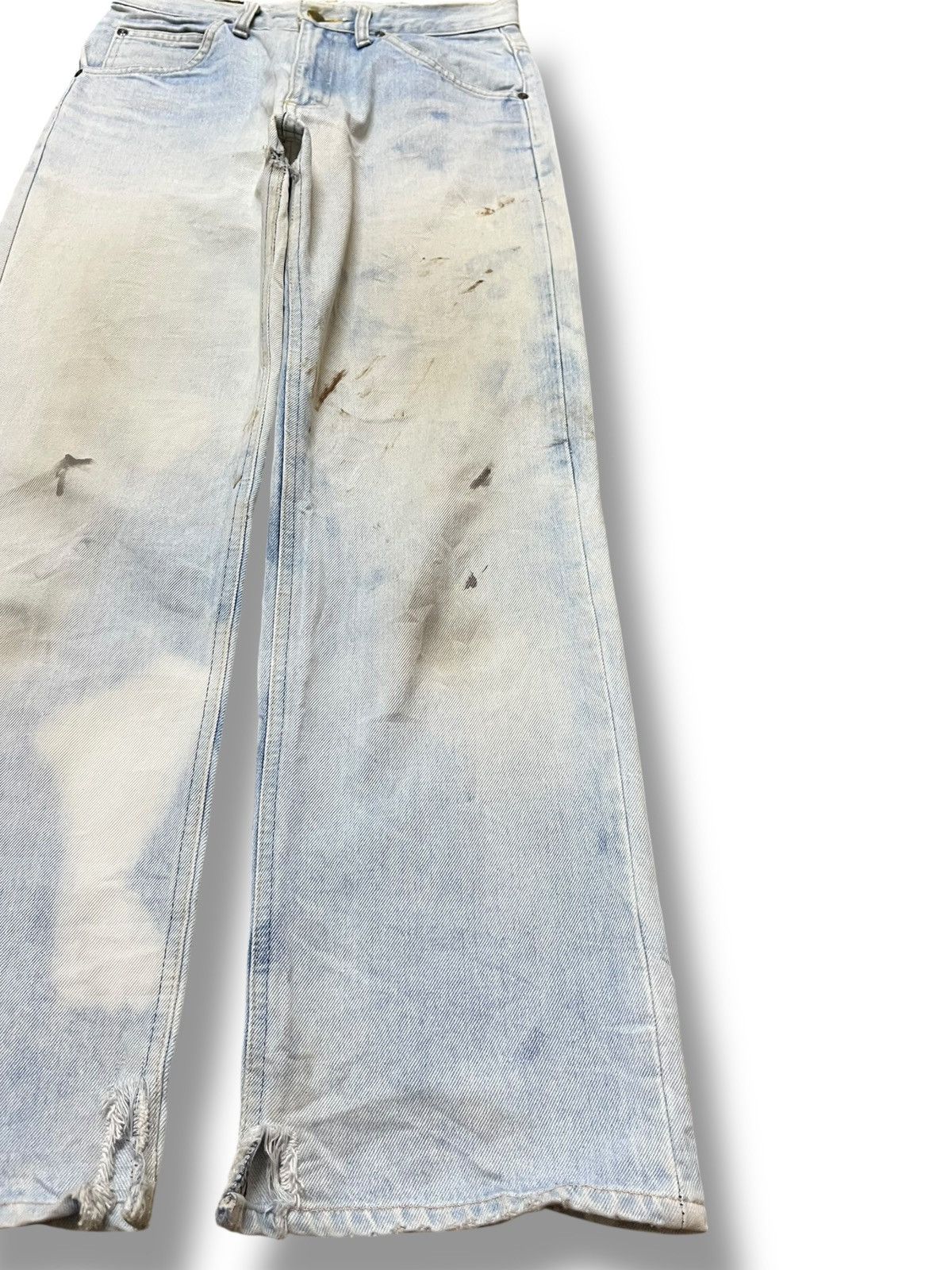 Lee Vintage Lee Wide Leg Faded Acid Wash Denim Size US 28 / EU 44 - 4 Thumbnail