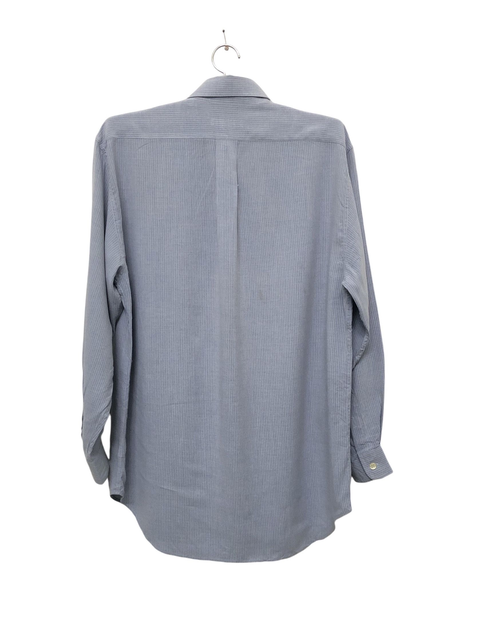 Designer × Emporio Armani Vintage Emporio Armani Rayon/Polyester Shirt Size US L / EU 52-54 / 3 - 2 Thumbnail