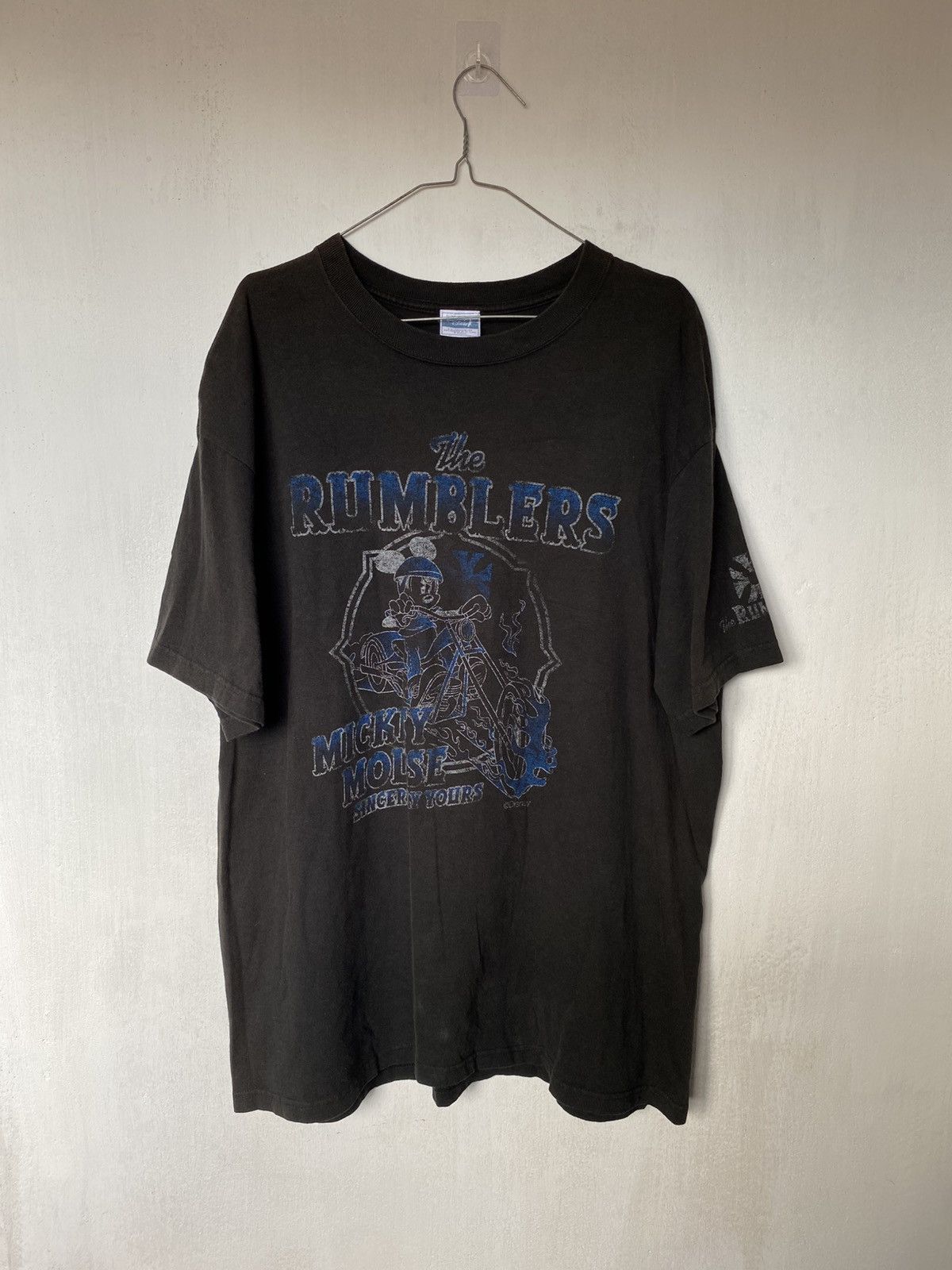 Beauty Beast × If Six Was Nine × Japanese Brand Mickey Mouse The Rumblers Harley Tshirt Size US L / EU 52-54 / 3 - 1 Thumbnail