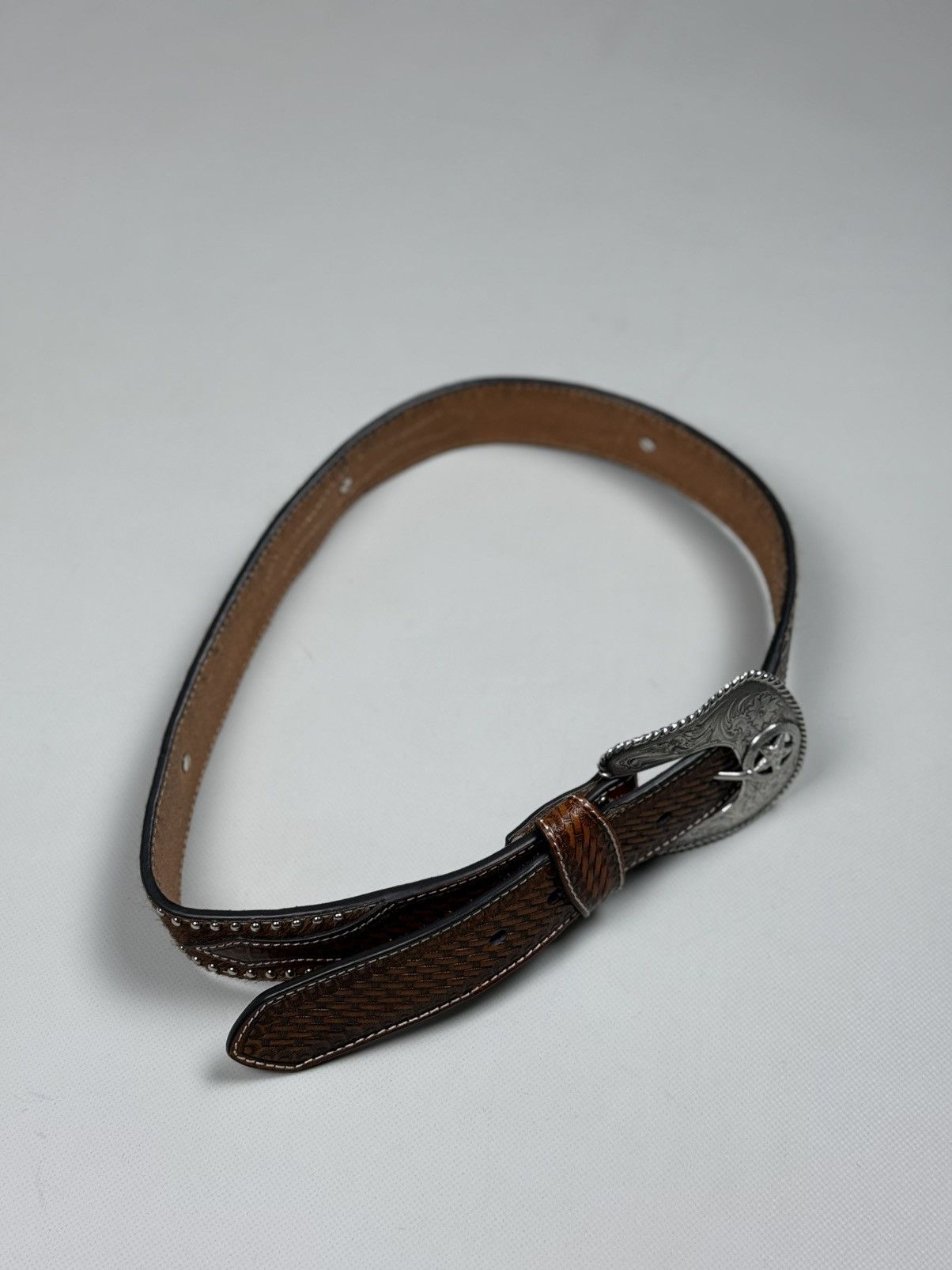 Nocona Nocona Vintage Western Leather Belt Size ONE SIZE - 11 Thumbnail