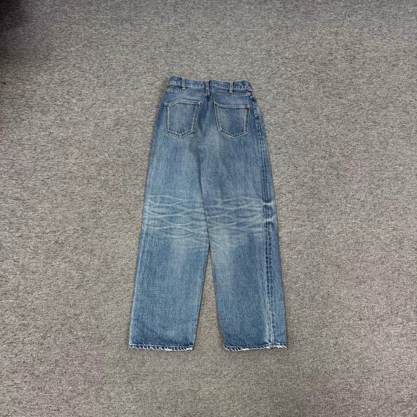 Celine Celine blue washed Triumph chain embroidered wide leg jeans Size 27" / US 4 / IT 40 - 2 Thumbnail