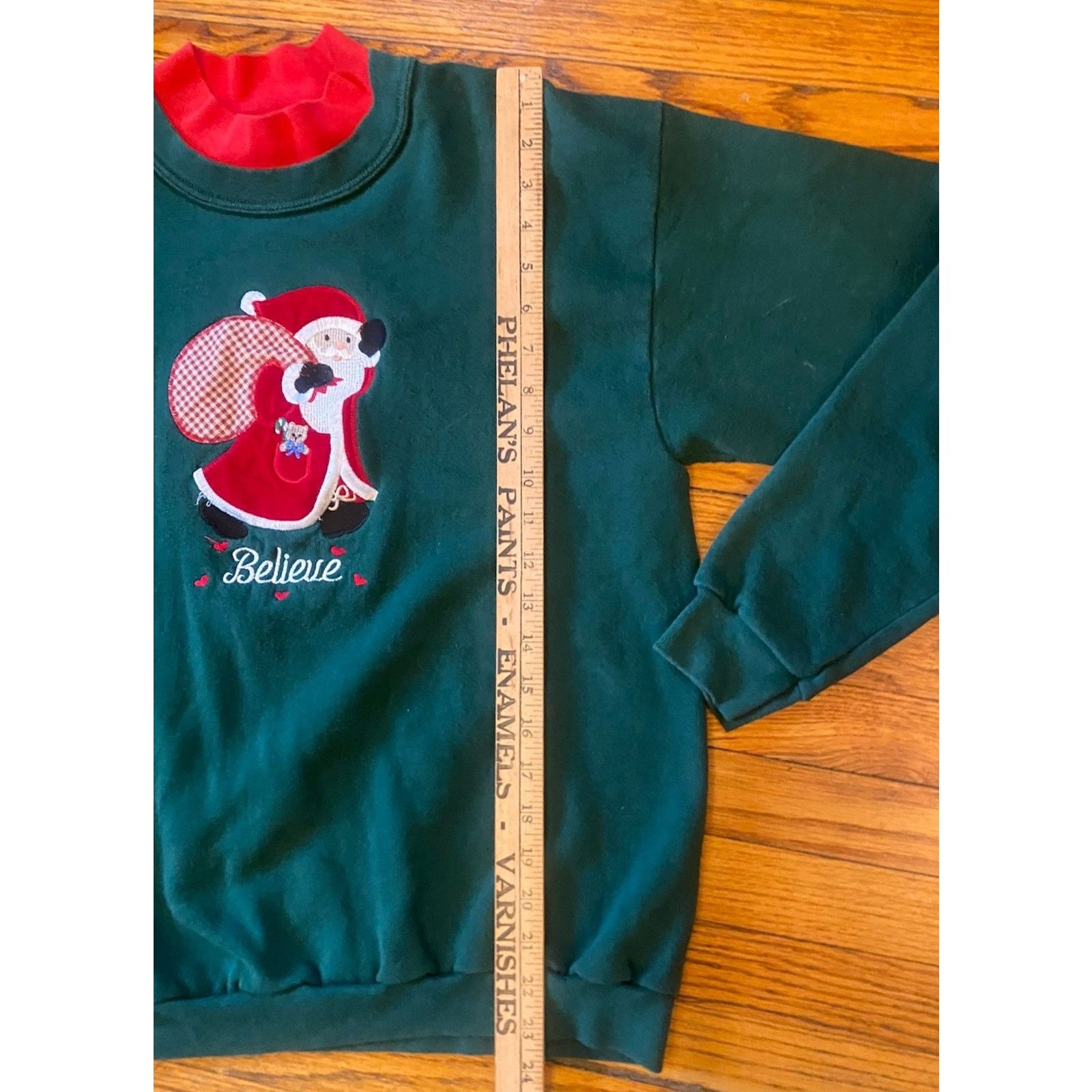 Basic Editions VTG USA Christmas Santa Sweatshirt Double Collar Women’s M Size M / US 6-8 / IT 42-44 - 7 Thumbnail