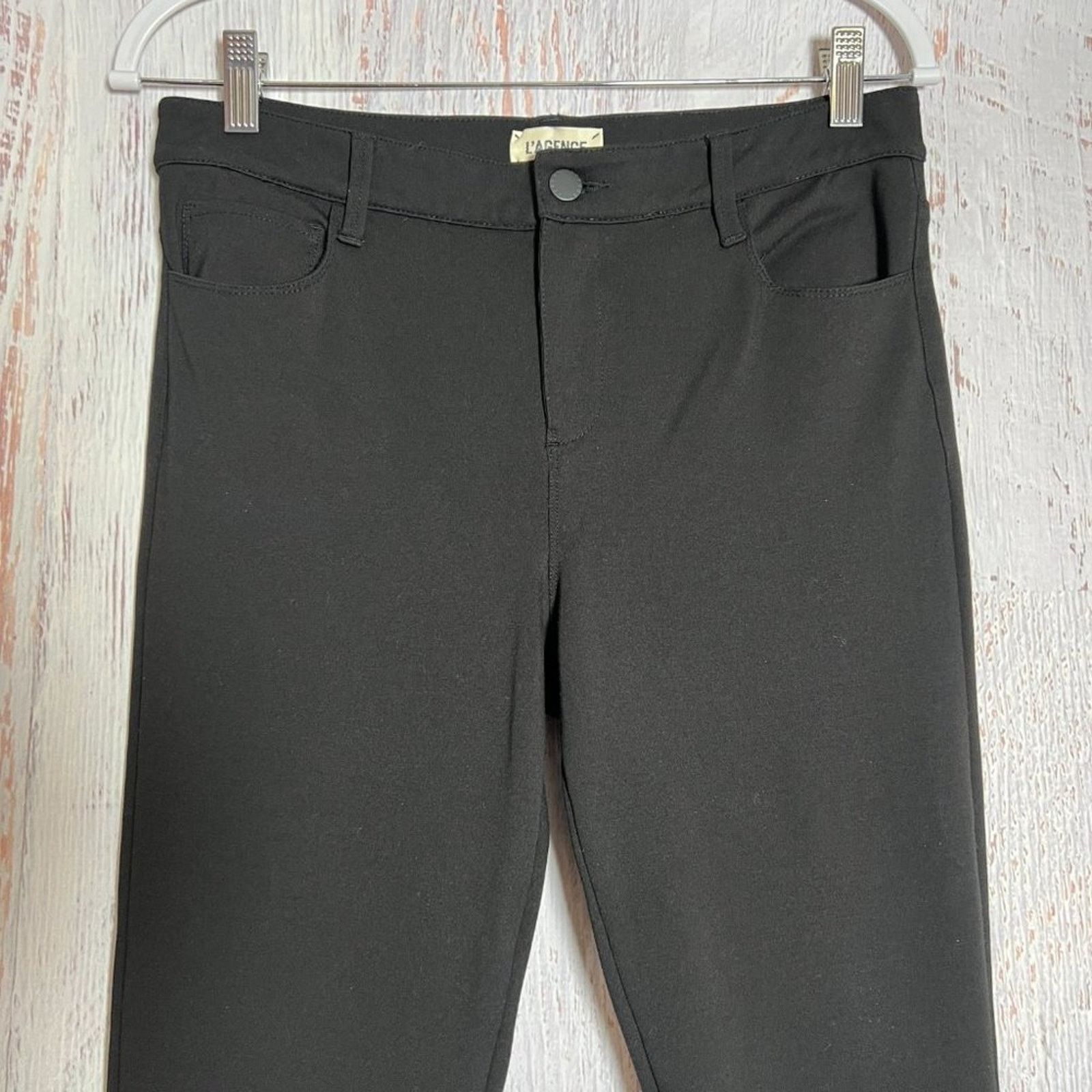 L'AGENCE L'AGENCE Gigi Ponte Crop Trousers Black Size 28 Size 28" / US 6 / IT 42 - 5 Thumbnail