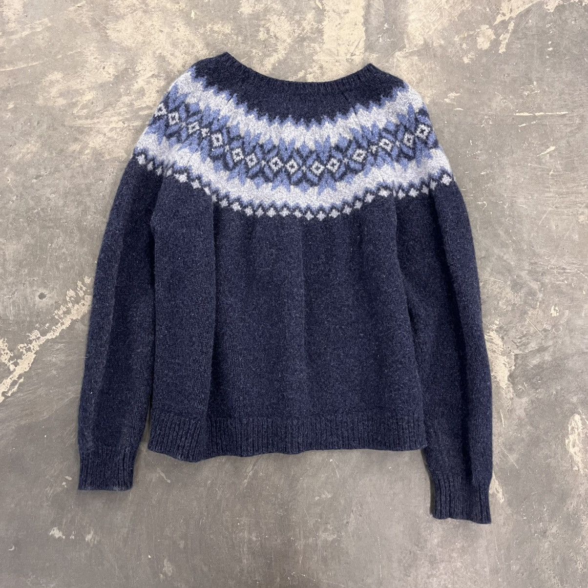Polo Ralph Lauren × RRL Ralph Lauren × Vintage Polo by Ralph Lauren Snowflake Sweater wool knitted Medium Size M / US 6-8 / IT 42-44 - 3 Thumbnail