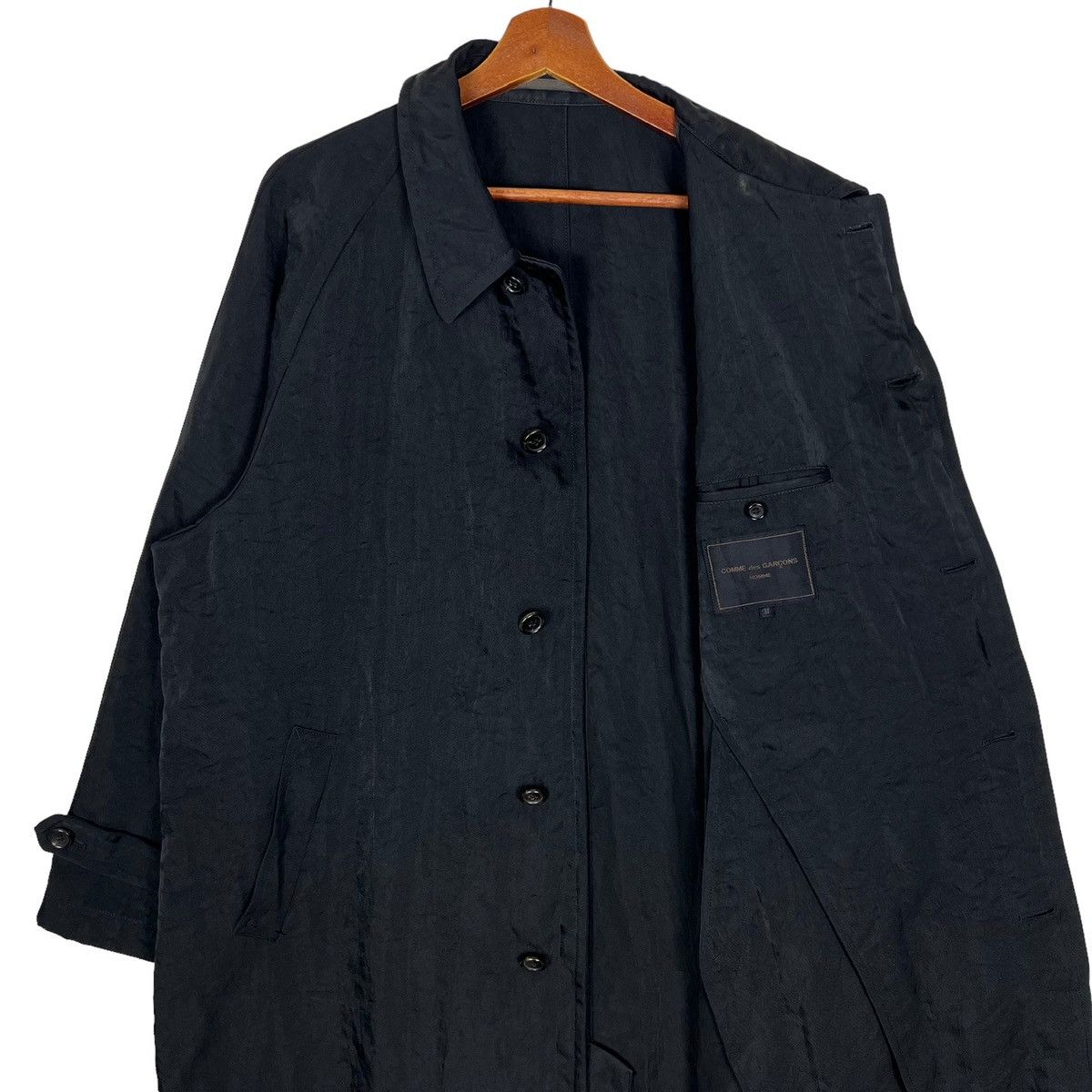 Comme des Garcons Homme Vintage Comme Des Garcons Homme Nylon Trench Coat Size US M / EU 48-50 / 2 - 3 Thumbnail