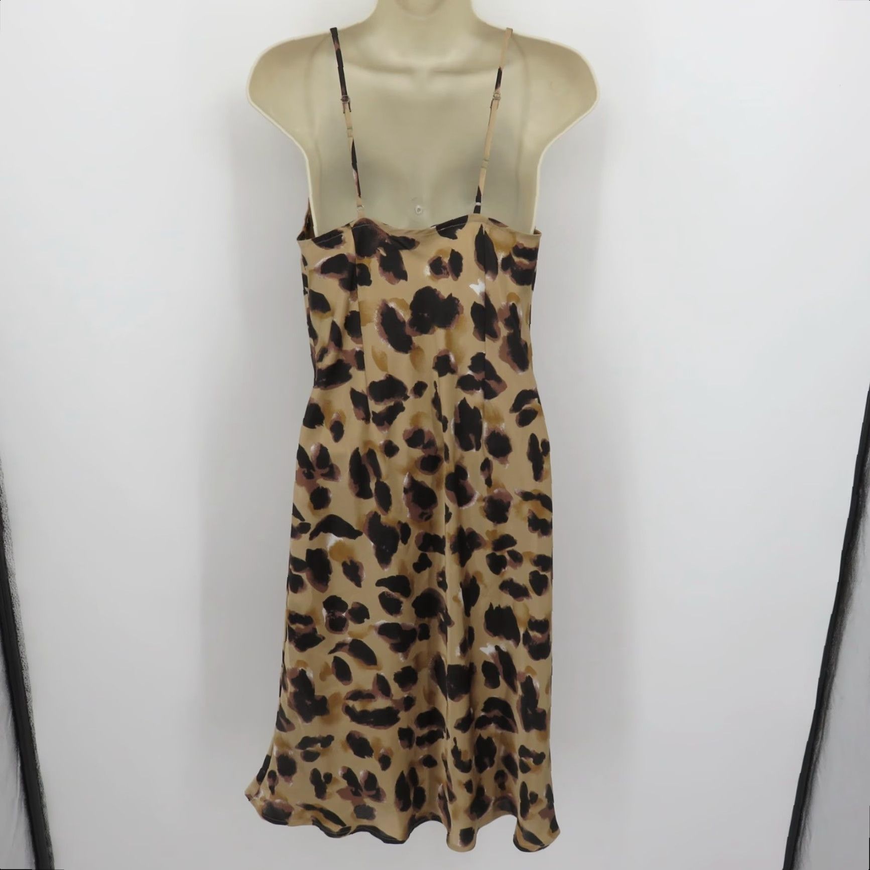 Forever 21 FOREVER 21 Juniors Small Leopard Cheetah Animal Print Cowl Sleeveless Dress Y2K Shirt Dress WomensXS Size S / US 4 / IT 40 - 4 Thumbnail