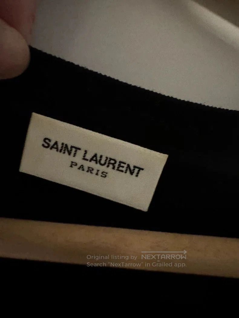 Yves Saint Laurent YSL Saint Laurent Black Logo Tee. Size US L / EU 52-54 / 3 - 3 Thumbnail