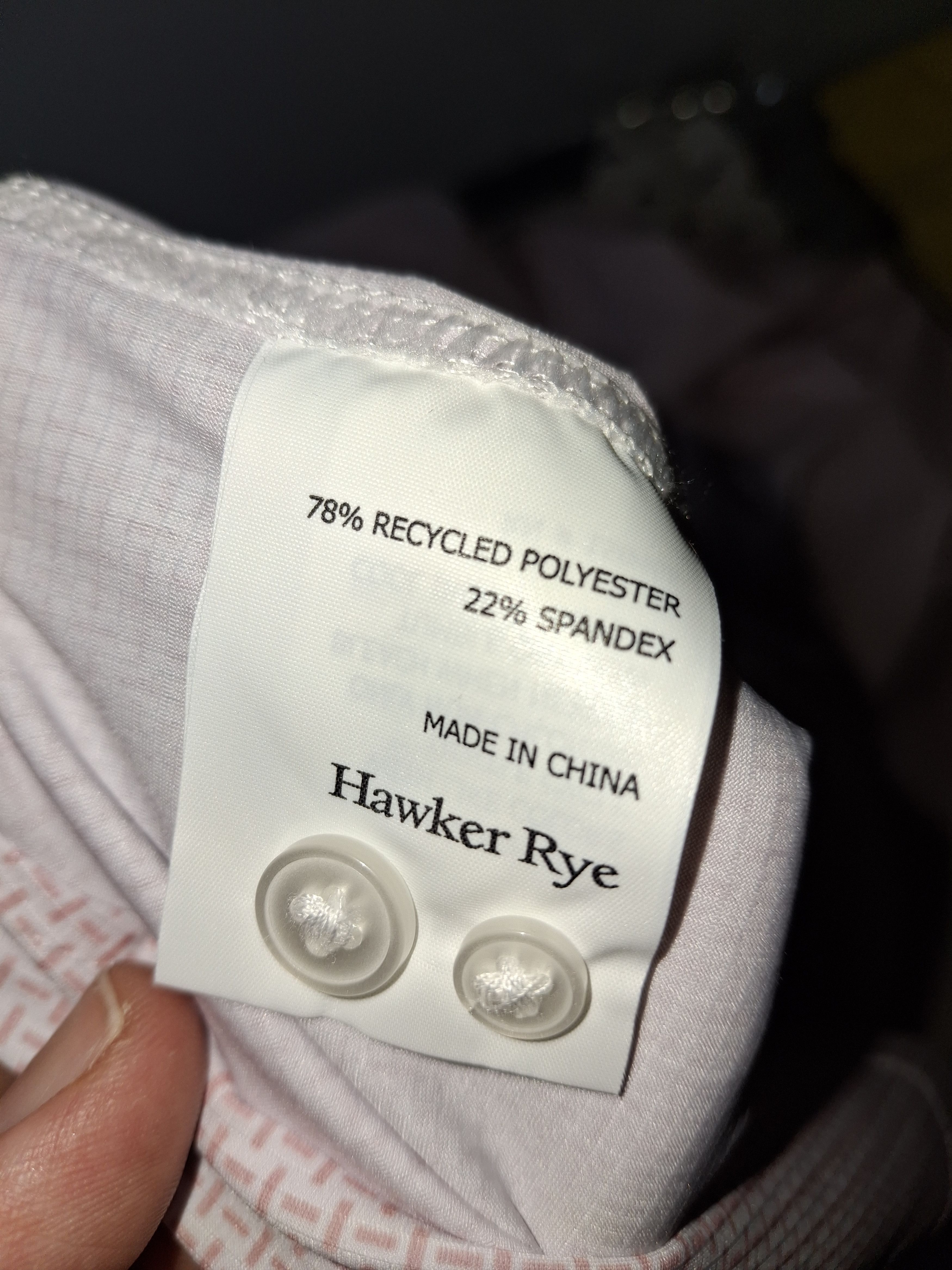 Other Hawker Rye Premium Quality Stretch Dress Shirt M Size US M / EU 48-50 / 2 - 4 Thumbnail