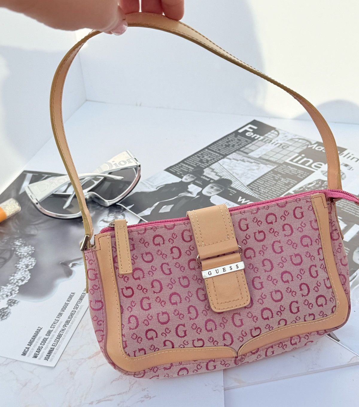 Guess Guess vintage mini pink bag Size ONE SIZE - 13 Thumbnail