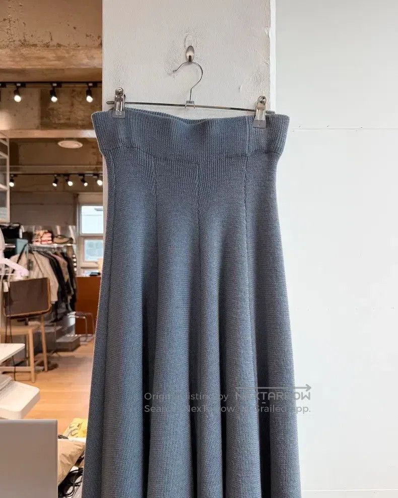 Jil Sander Jil Sander Blue belted wool dress Size 37" - 6 Thumbnail