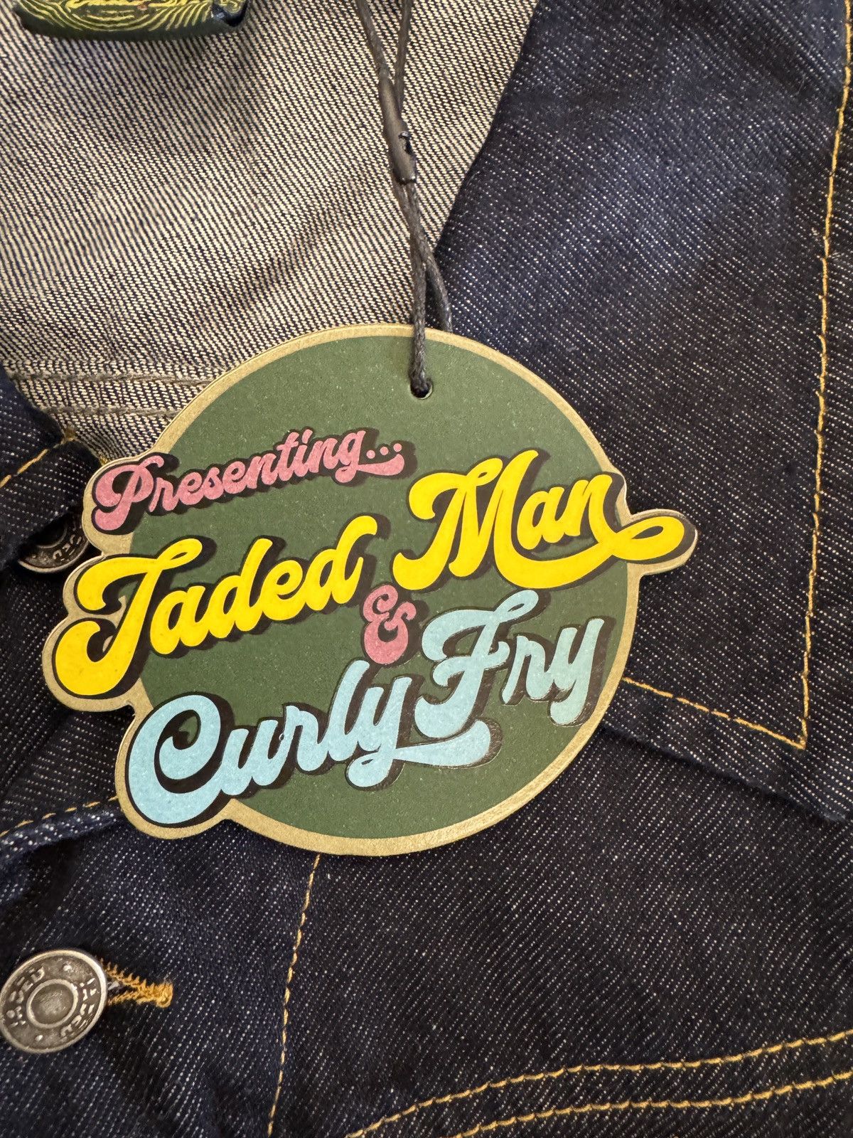 Jaded London Jaded Wavy Seam Denim Organic Jacket Size US XL / EU 56 / 4 - 6 Thumbnail