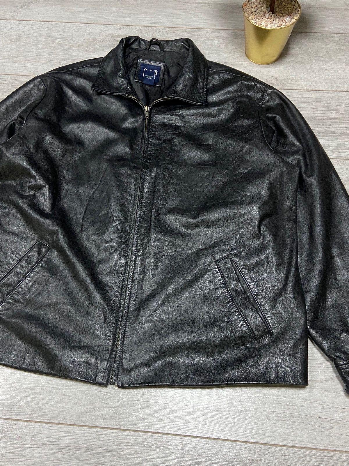 Gap GAP vintage leather jacket zip up Size US XXL / EU 58 / 5 - 2 Thumbnail