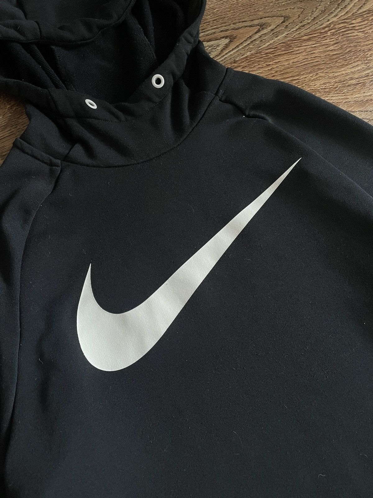 Nike × Vintage Vintage Nike Hoodie Boxy Fit Big Swoosh Y2k Size US M / EU 48-50 / 2 - 4 Thumbnail
