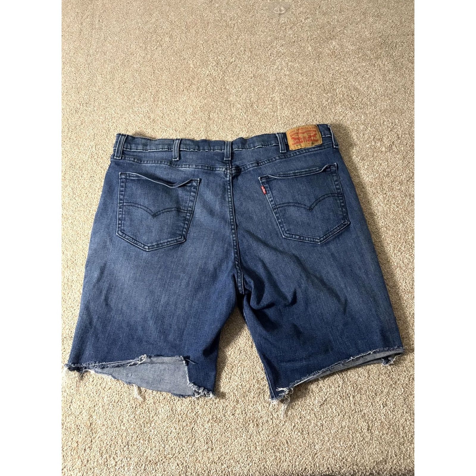 Levi's Levi's Shorts Bermuda Mens 32 Blue Denim Cutoff Raw Hem Distressed Casual Size US 32 / EU 48 - 5 Thumbnail