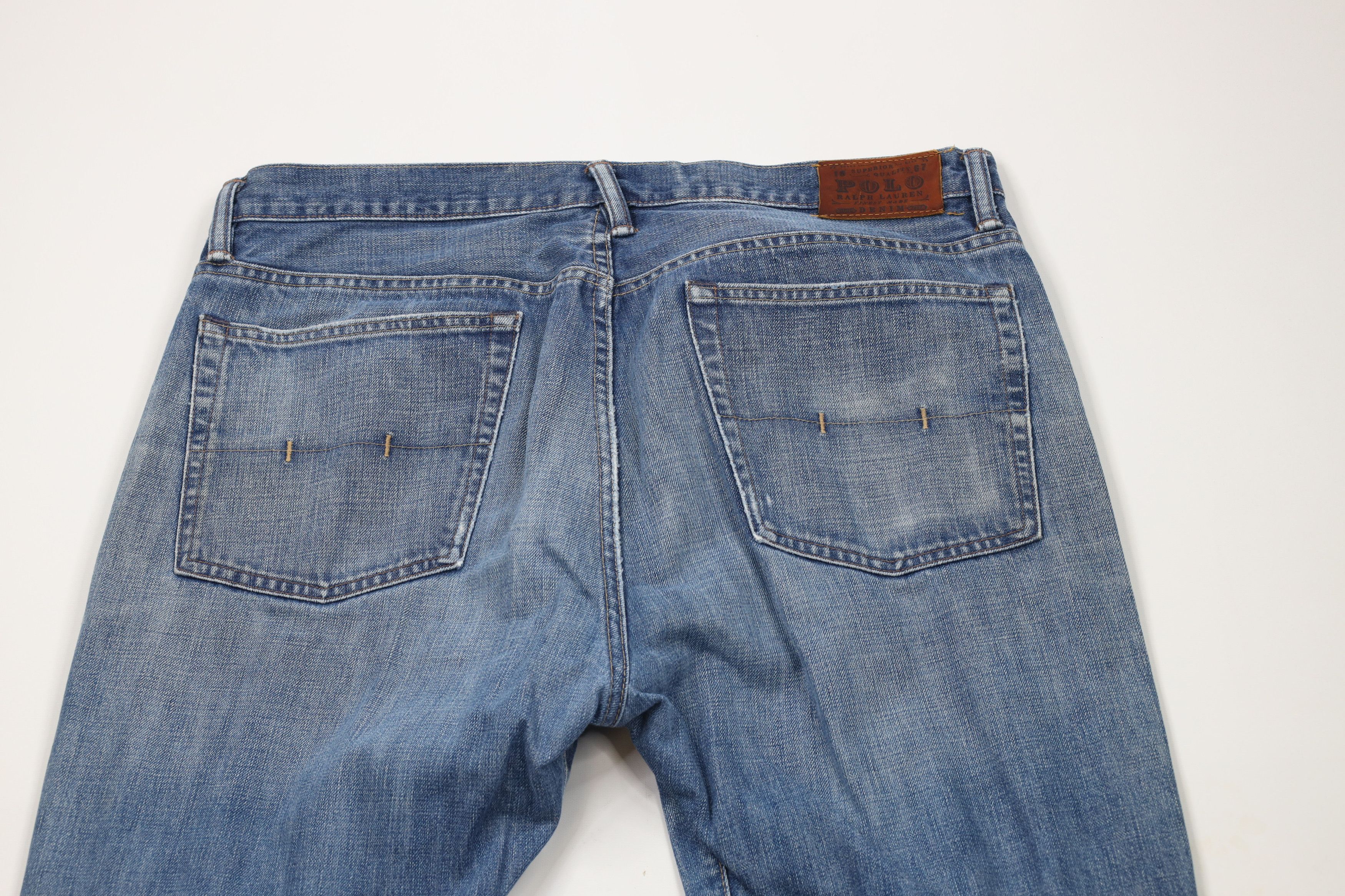 Ralph Lauren × Vintage Vintage Ralph Lauren Vintage Cut Wide Leg Denim Jeans Blue Size US 36 / EU 52 - 12 Thumbnail