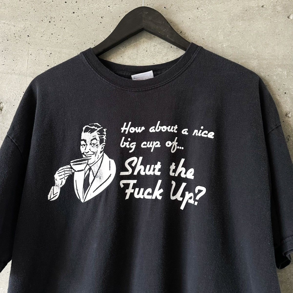 Vintage Vintage “Big Cup of Shut The Fuck Up” T-Shirt Size US XL / EU 56 / 4 - 1 Thumbnail