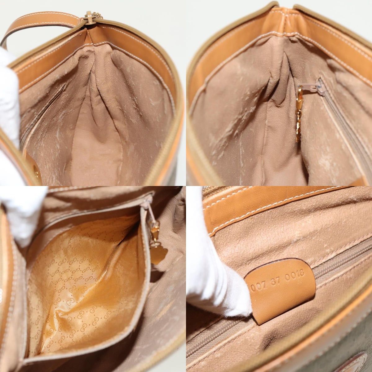 Gucci GUCCI Micro GG Canvas Shoulder Bag Beige Gold 007 87 007 87 Size ONE SIZE - 12 Thumbnail