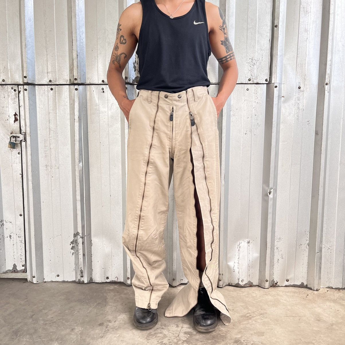 General Research Rare 1999 General Research Style 565 Front Zip Heavy Pants Size US 31 - 4 Thumbnail