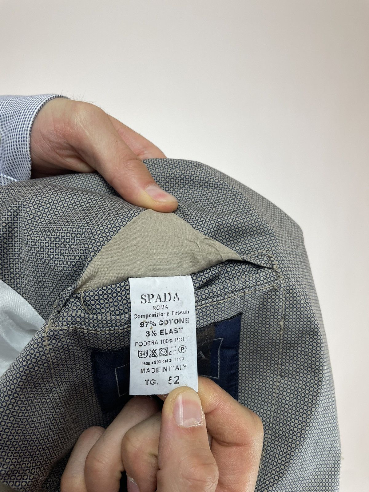 Other SPADA ROMA cotton unlined Blazer slim fit Mens size 52 Size 52S - 10 Thumbnail