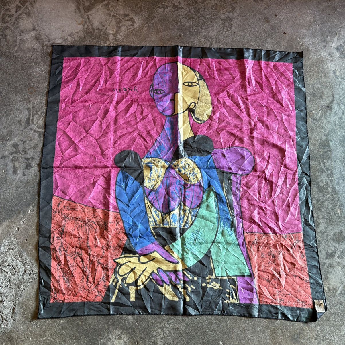 Vintage Vintage 90’s Picasso Art Silk Scarf Size ONE SIZE - 6 Thumbnail