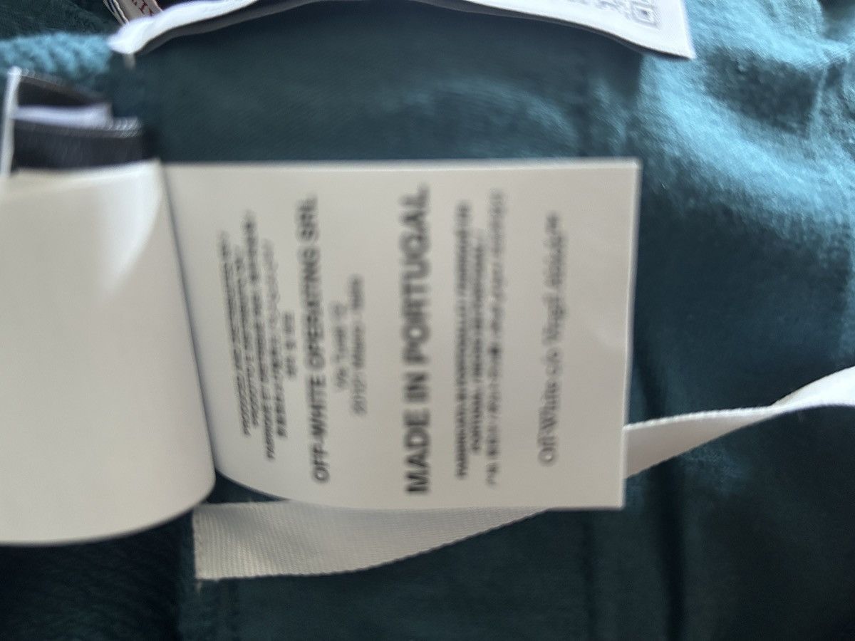 Off-White Off-white logo sweat shorts Virgil Abloh Jade OW Size US 38 / EU 54 - 10 Thumbnail