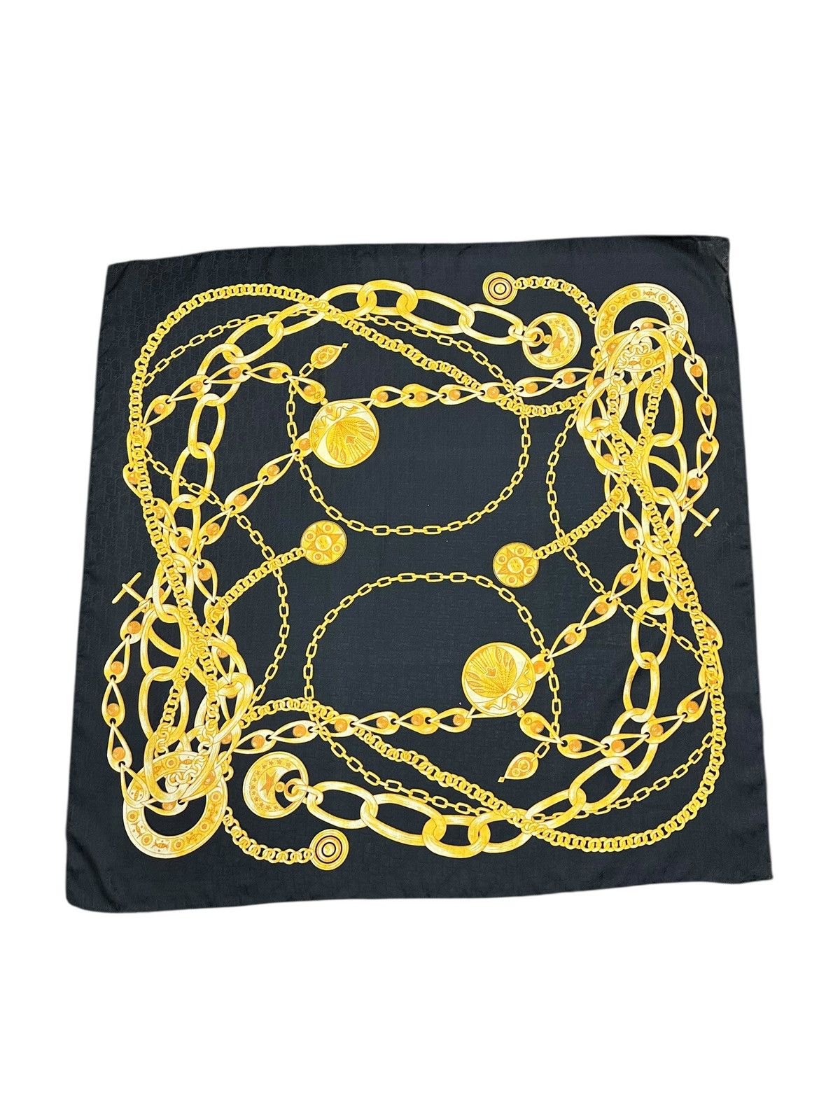 Christian Dior Monsieur × Dior Vintage Monogram Dior Large Silk Scarf Size ONE SIZE - 1 Thumbnail