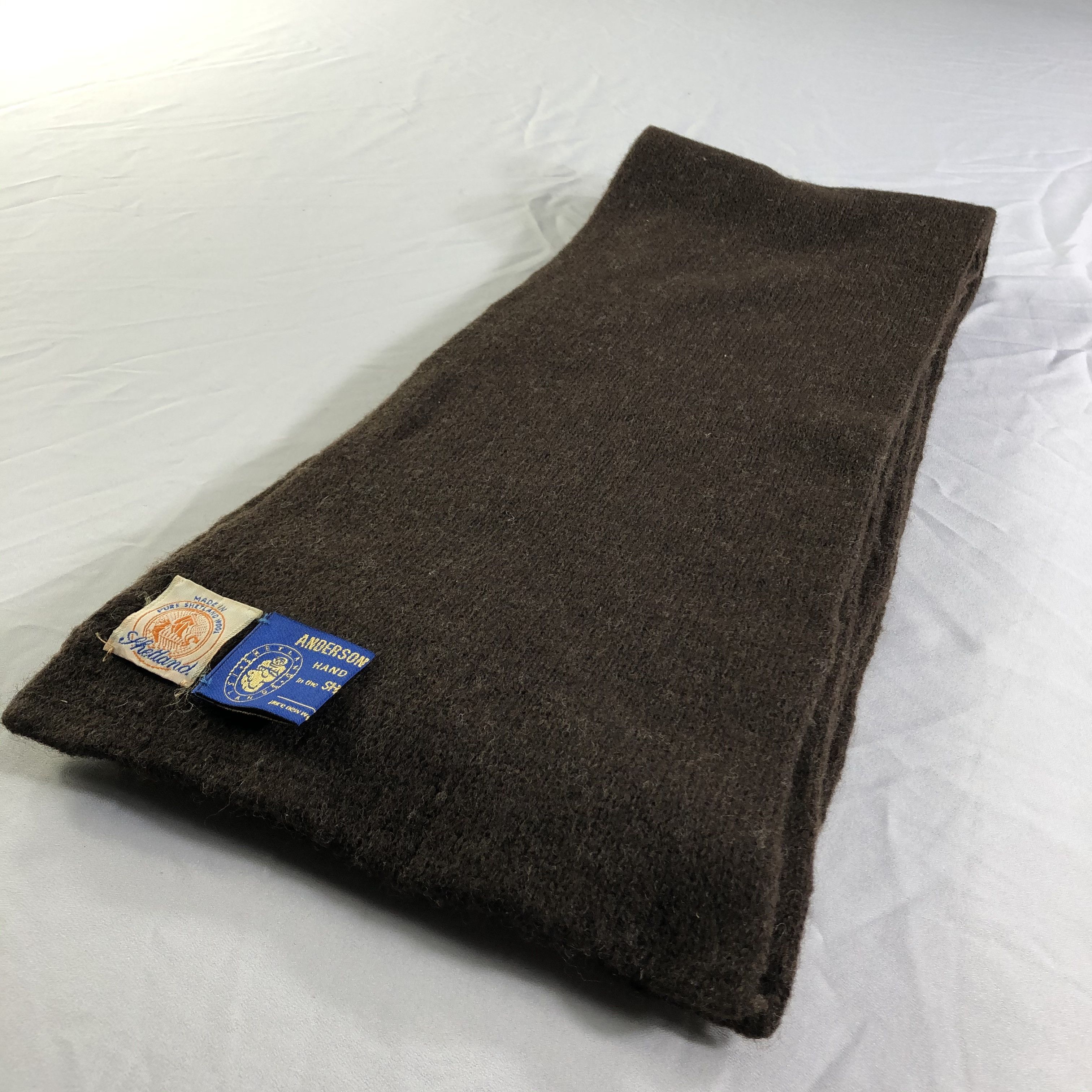 Andersons Andersons of Shetland Wool Scarf Muffler Neckwear V2568 Size ONE SIZE - 3 Thumbnail