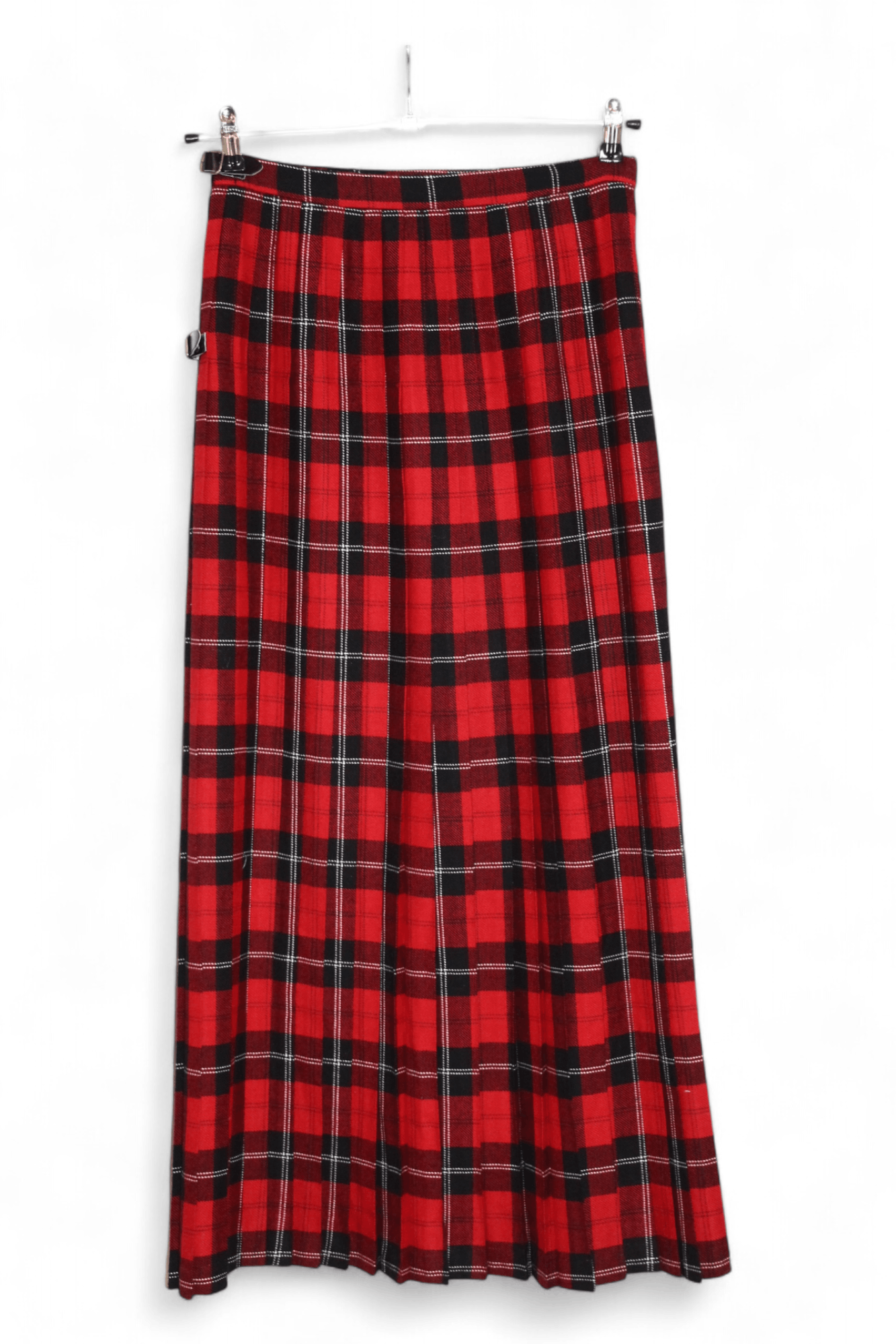 Johnstons Of Elgin VTG🔥80's Moffat Weavers Scotland Classic Tartan Wrap Kilt Size US 30 / EU 46 - 2 Thumbnail