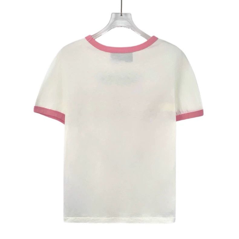 Gucci Gucci White striped letter floral embroidery cotton round- Size S / US 4 / IT 40 - 2 Thumbnail