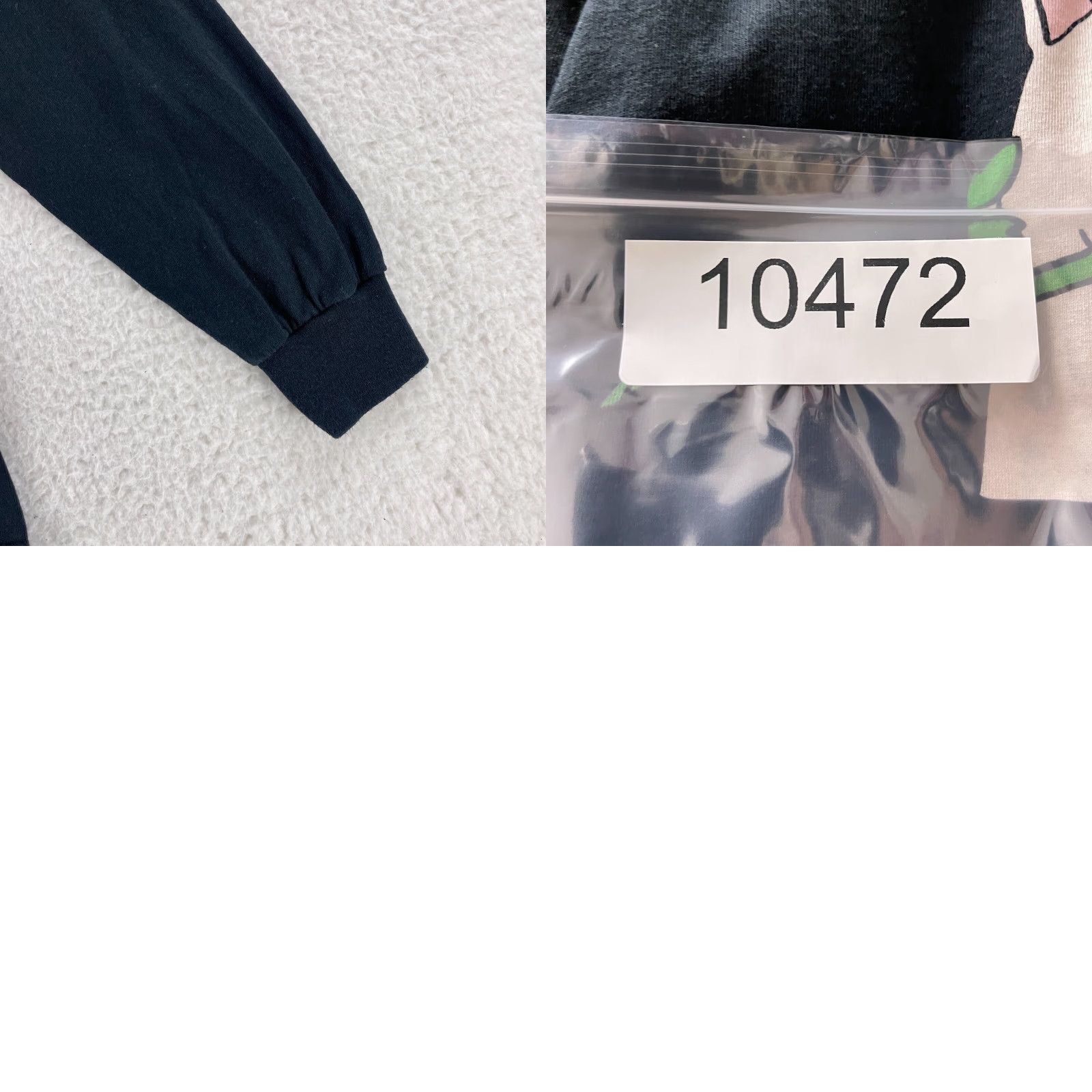 RIPNDIP RIPNDIP T-Shirt Mens M Black Romantic Nerm Long Sleeve Crew Neck Cotton Size US M / EU 48-50 / 2 - 9 Thumbnail