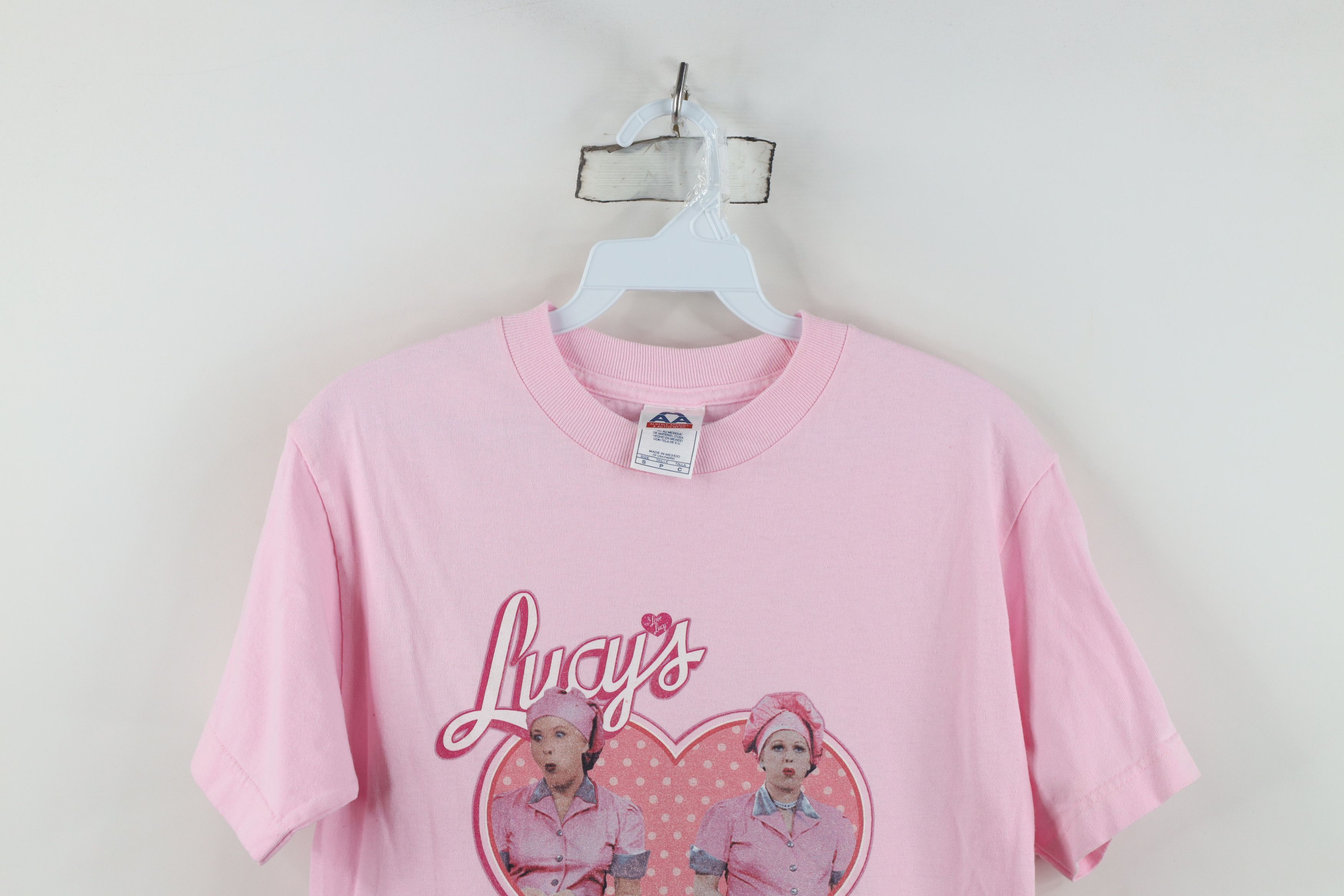 Vintage Vintage 90s I Love Lucy Chocolate Short Sleeve T-Shirt Size S / US 4 / IT 40 - 2 Thumbnail