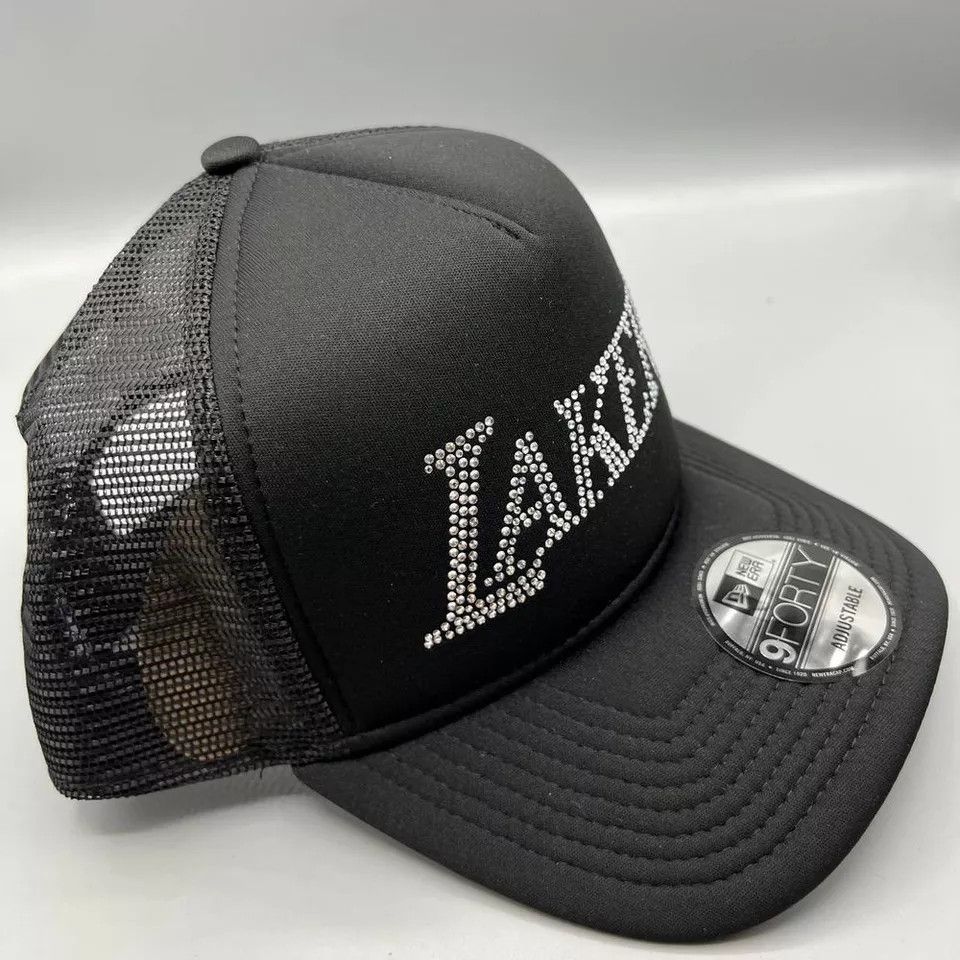New Era Los Angeles LA Lakers Trucker Hat Men Snap Back Cap New Size ONE SIZE - 3 Thumbnail