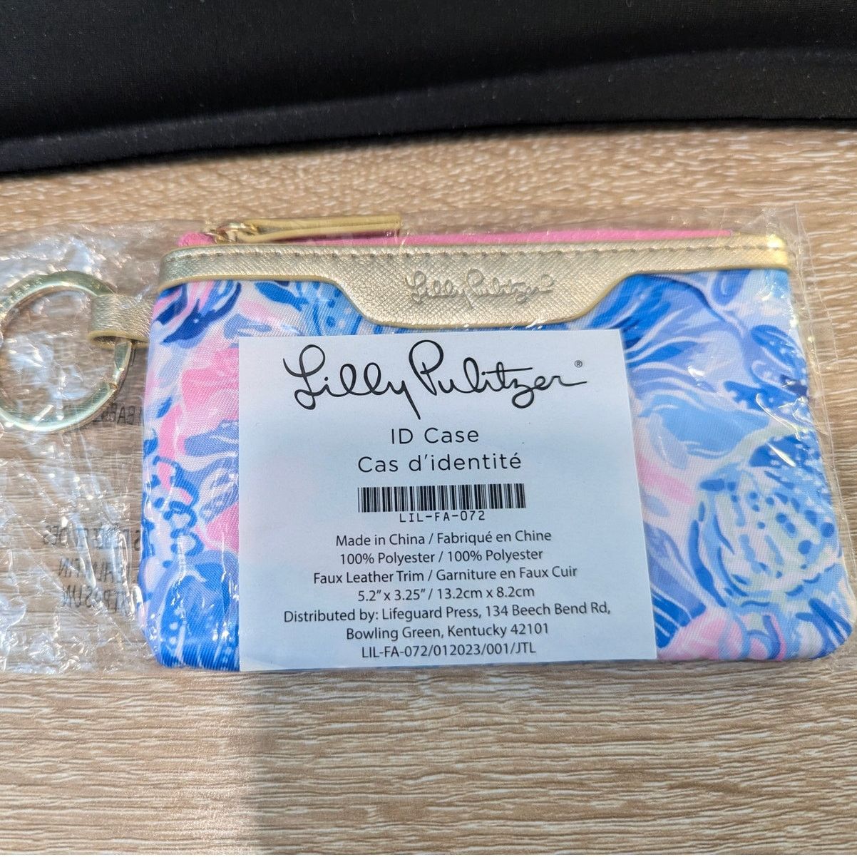 Lilly Pulitzer NWT Lilly Pulitzer Pink Blue Seekers ID Case Coin Purse Size ONE SIZE - 2 Thumbnail