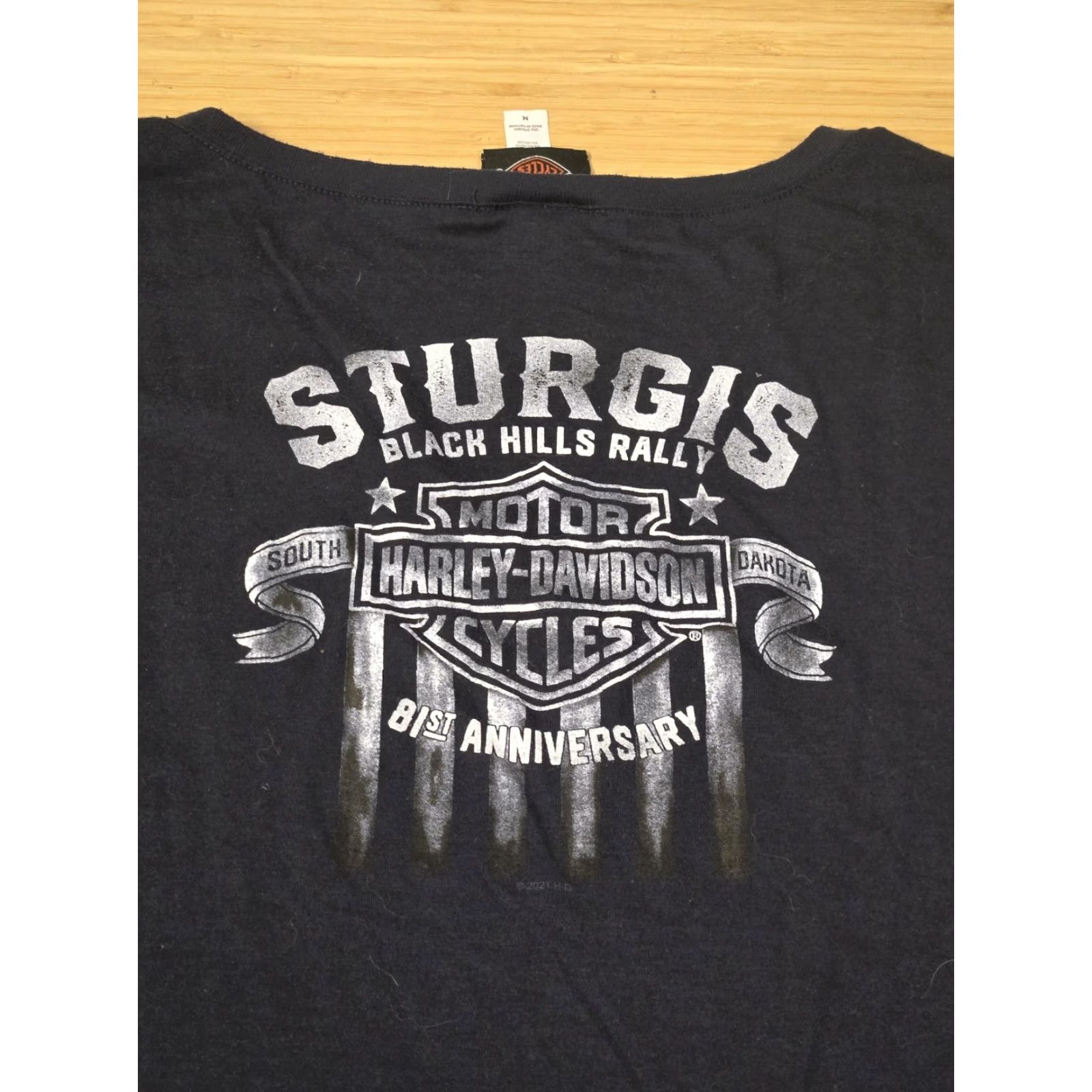 Harley Davidson VINTAGE Harley-Davidson Shirt Womens Medium Black Hill City Sturgis Rally 81st Anniversary Size M / US 6-8 / IT 42-44 - 5 Thumbnail
