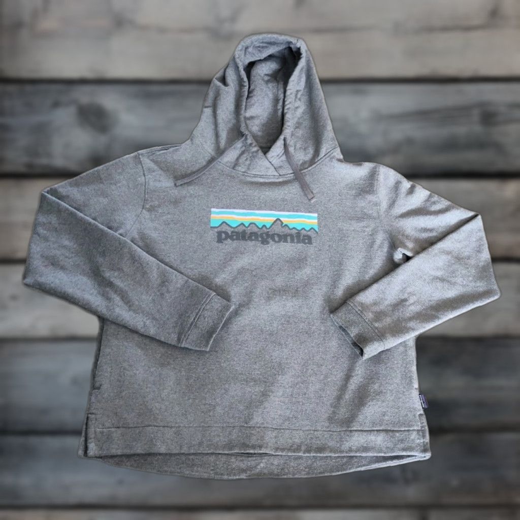 Patagonia Patagonia Hoodie Womens Large Gray Pastel P-6 Logo Uprisal Hoody Sweatshirt Size L / US 10 / IT 46 - 1 Thumbnail