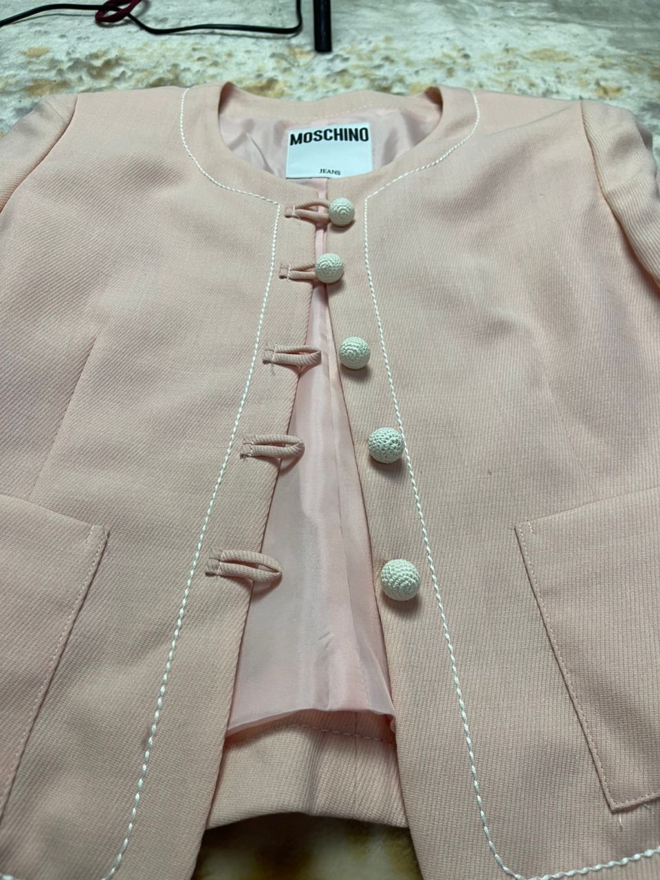 Moschino Moschino Light Pink Blazer Size M / US 6-8 / IT 42-44 - 10 Thumbnail