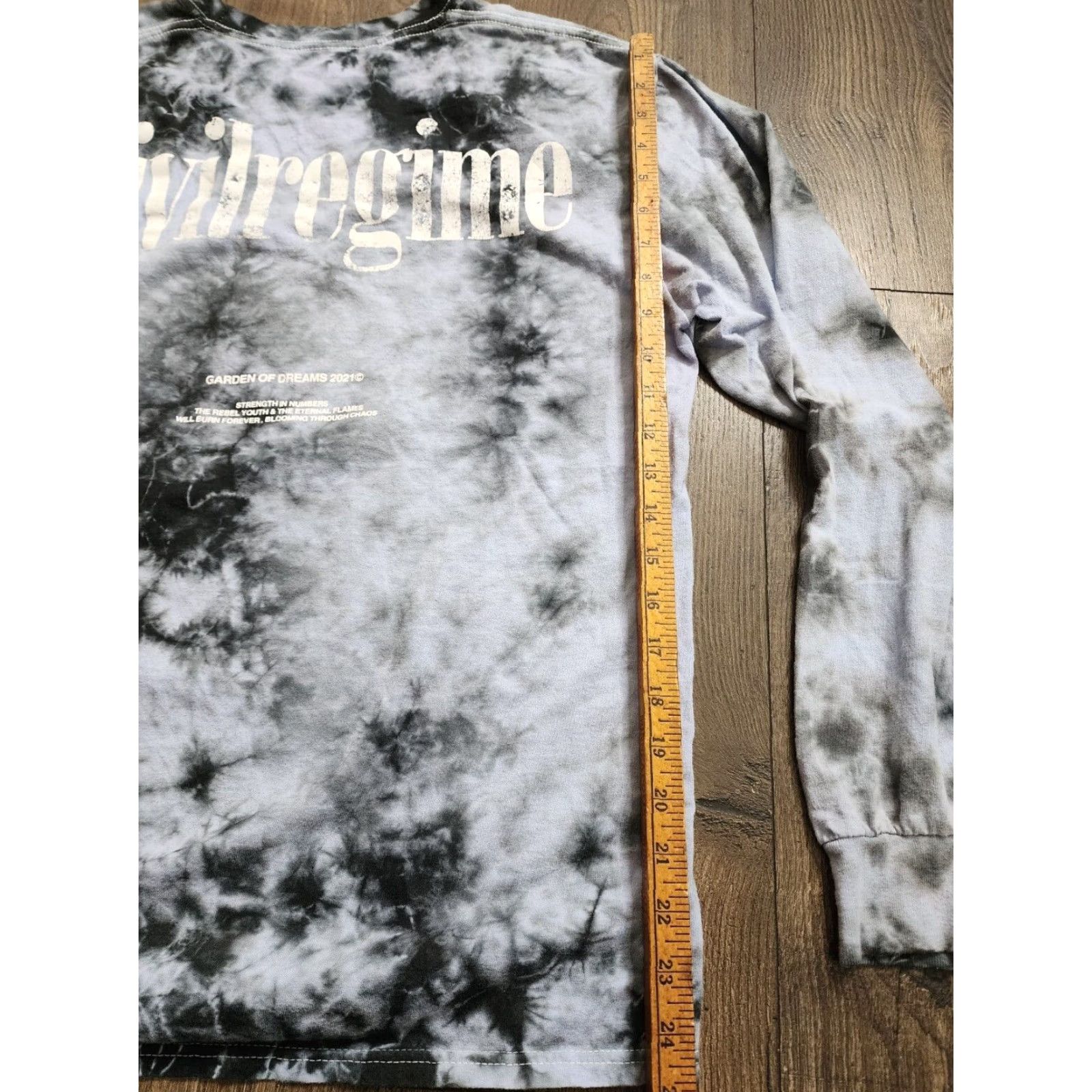 Doublet Civil Regime T-Shirt Garden Of Dreams Long Sleeve Tie Dye Double Sided Crew Neck Mens M Blue Cotton VINTAGE No Size US M / EU 48-50 / 2 - 3 Thumbnail