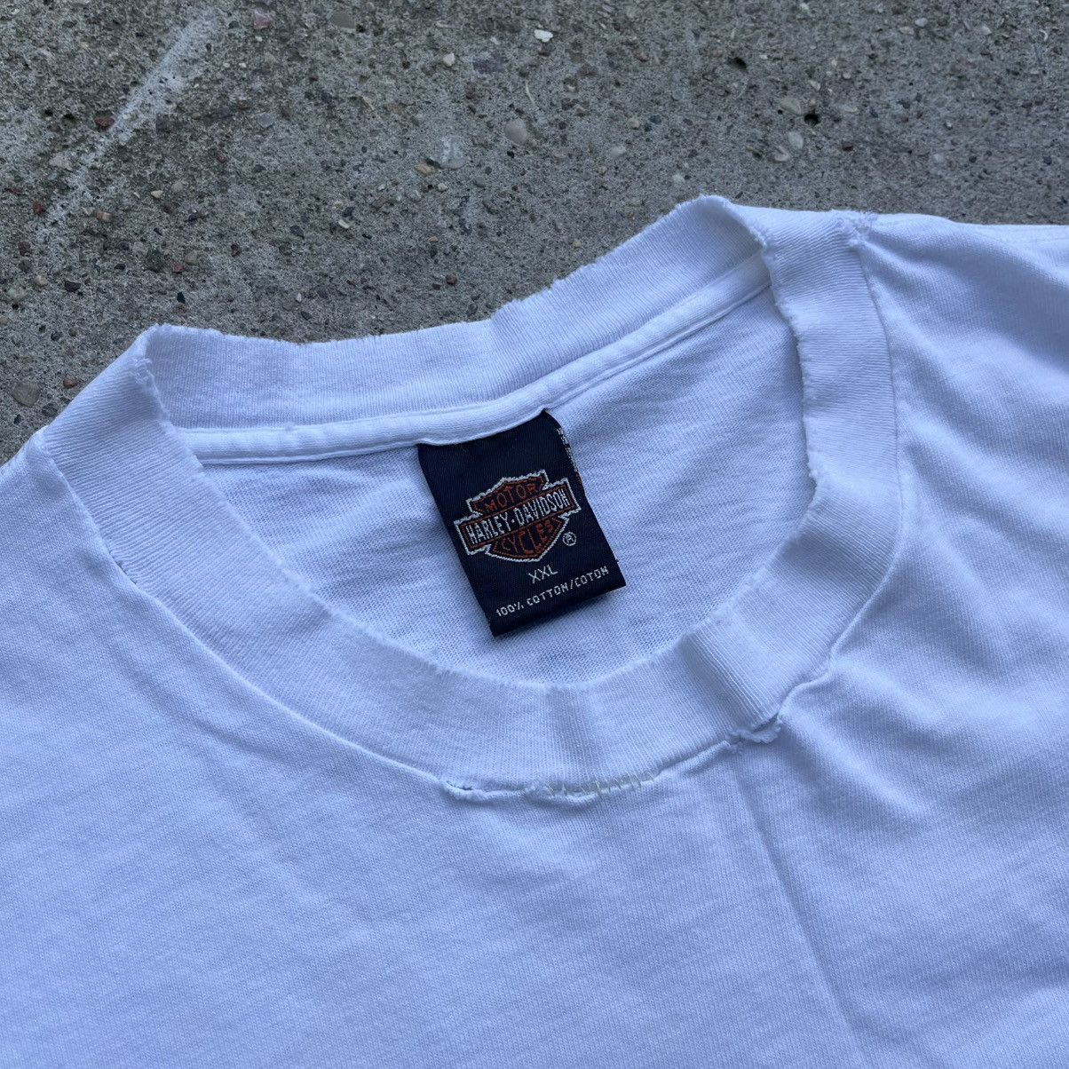 Harley Davidson × Vintage Vintage 1998 Harley Davidson dragon Virginia USA white Size US XXL / EU 58 / 5 - 6 Thumbnail