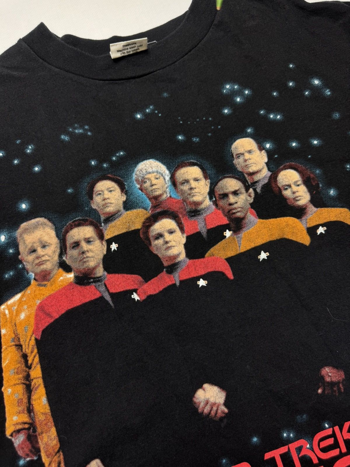 Band Tees × Vintage Rare vintage Star Trek voyager 1995 T-shirt y2k black Size US L / EU 52-54 / 3 - 5 Thumbnail
