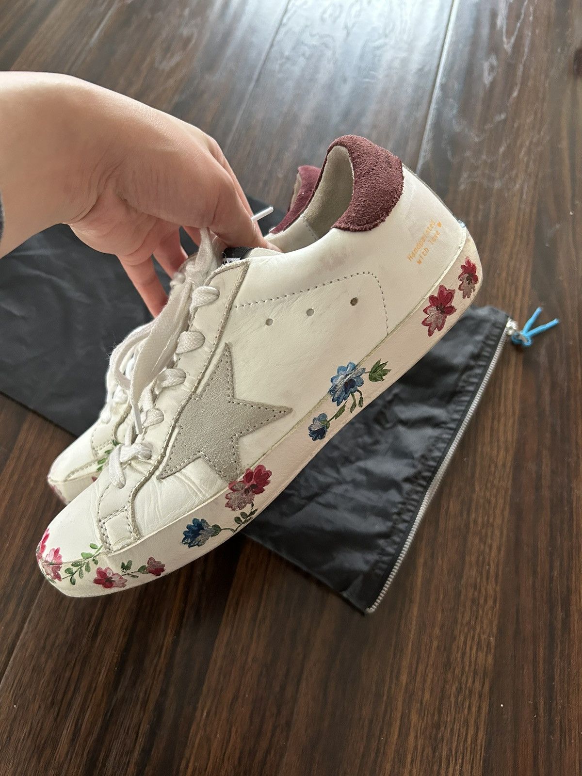 Golden Goose Golden Goose superstar floral painted retro sneakers size 36 Size US 6 / IT 36 - 5 Thumbnail