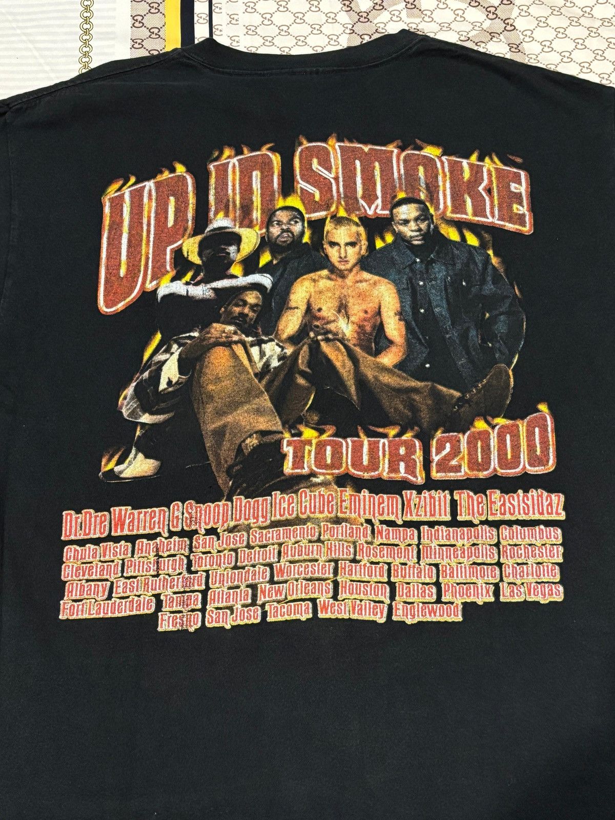Rap Tees Vintage Up In Smoke Tour Rap Tee 2000 Black XL Size US XL / EU 56 / 4 - 5 Thumbnail