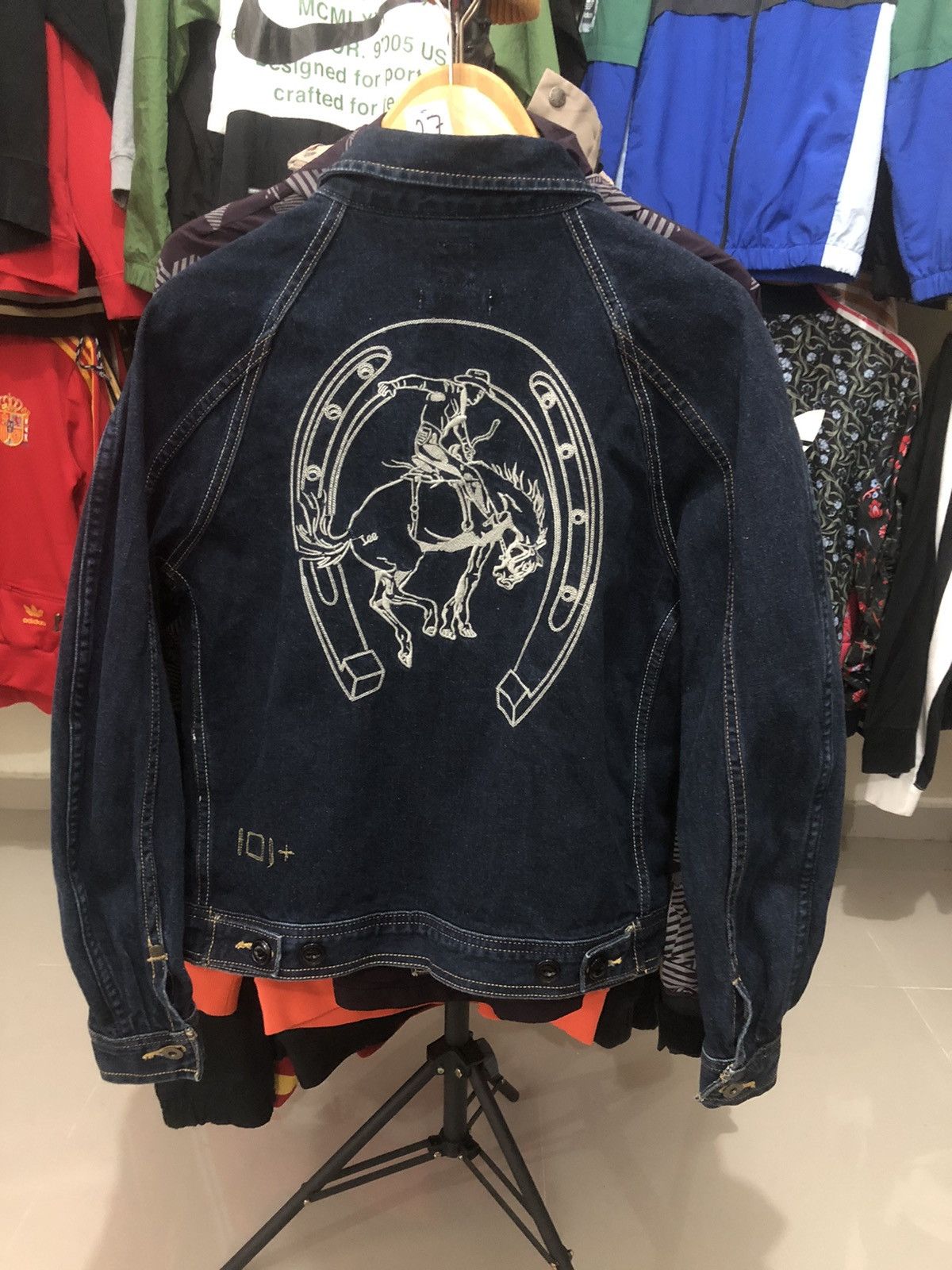 image of Lee Denim Trucker Limited Edition 125Th Anniversary in Blue, Men's (Size Medium)