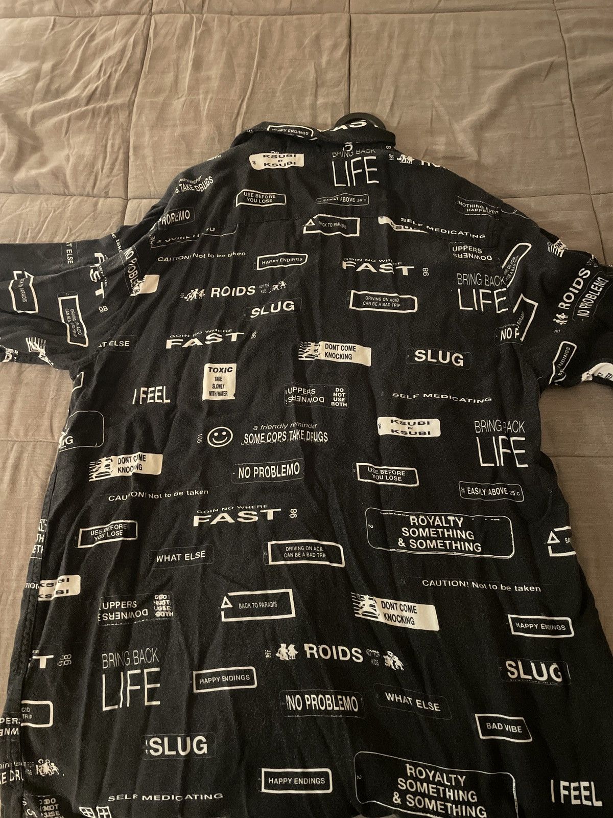 Ksubi Ksubi “You Have Been Warned” Short Sleeve Shirt Size US S / EU 44-46 / 1 - 2 Thumbnail