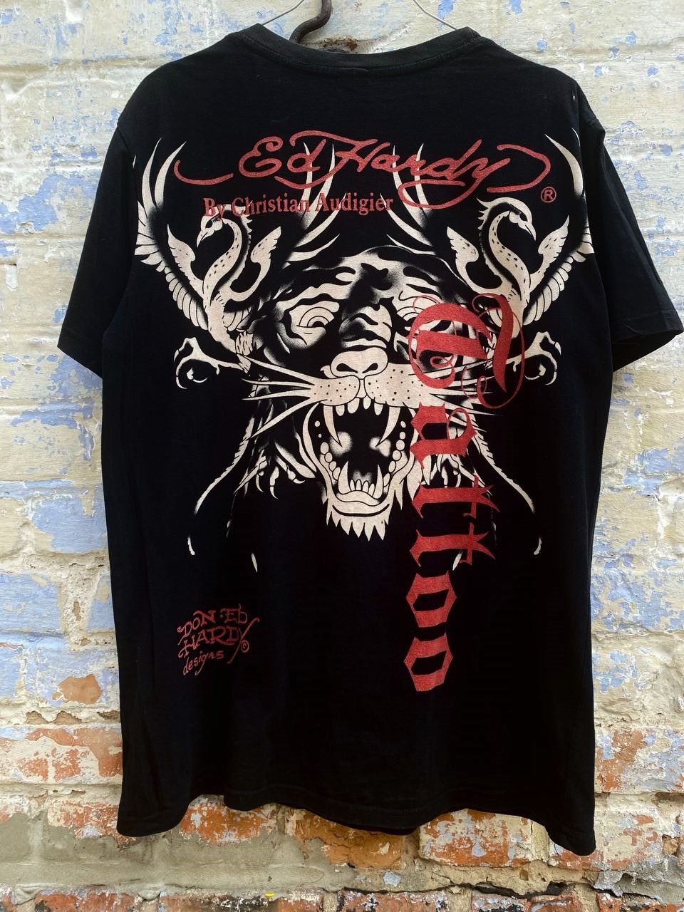 Christian Audigier Gattoo Ed Hardy By Christian Audigier Tee Tattoo Kills Love Size US L / EU 52-54 / 3 - 2 Thumbnail