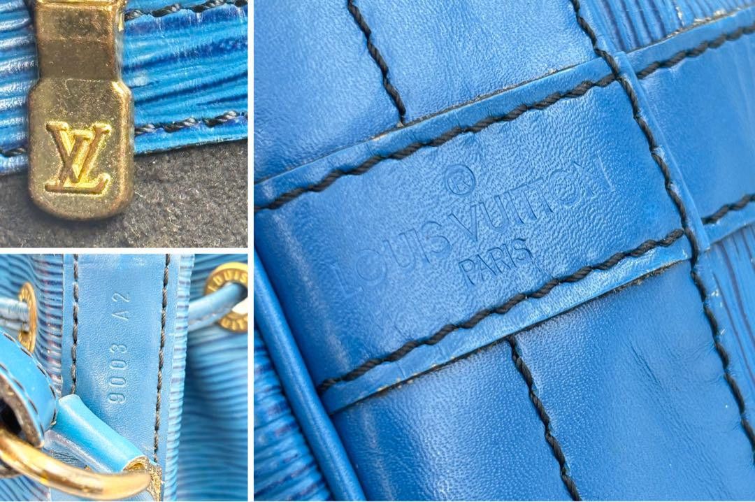Louis Vuitton Louis Vuitton - Epi Noe Shoulder Bag Bucket Blue Leather Size ONE SIZE - 15 Thumbnail