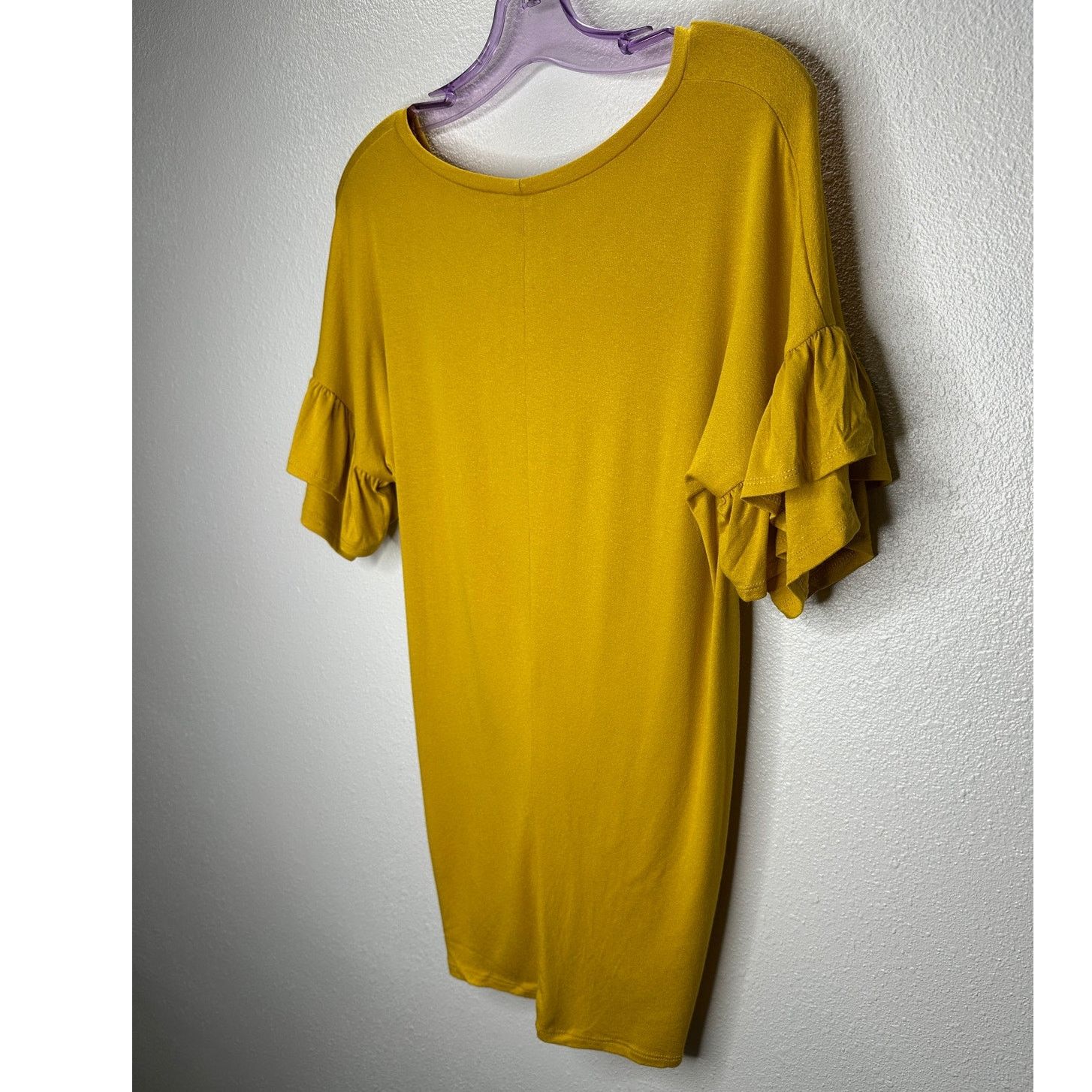 Other NWT Shop Basic Mustard Ruffle Sleeve Front Knot Shirt M Size M / US 6-8 / IT 42-44 - 9 Thumbnail